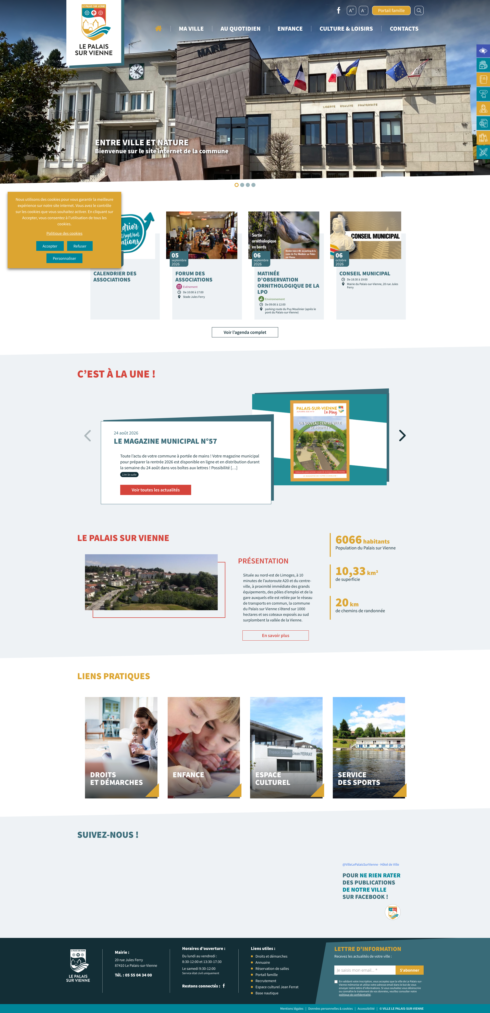 Aperçu du site