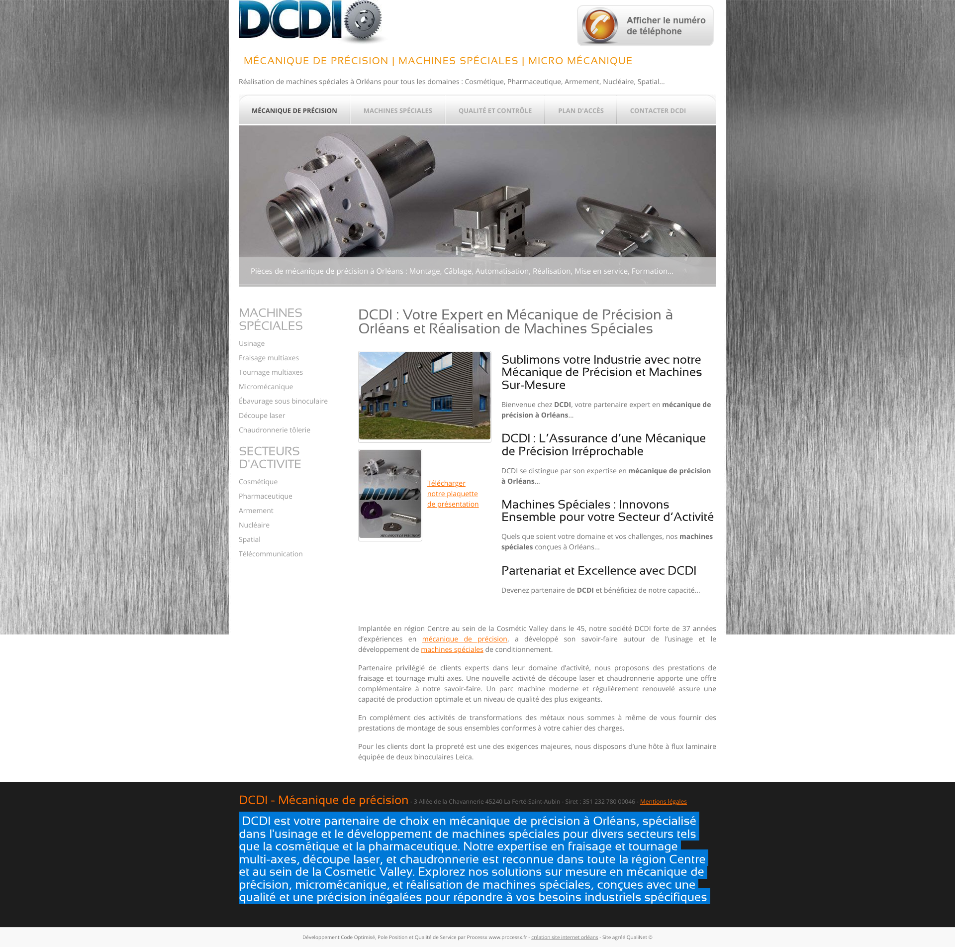 Aperçu du site