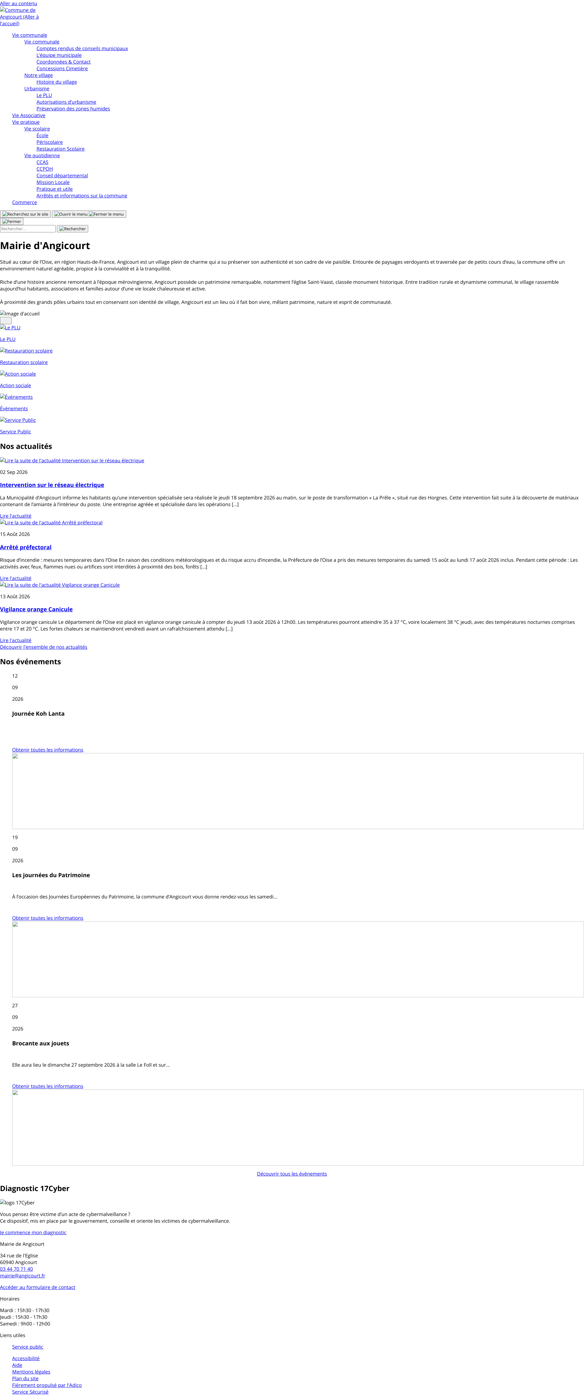 Aperçu du site