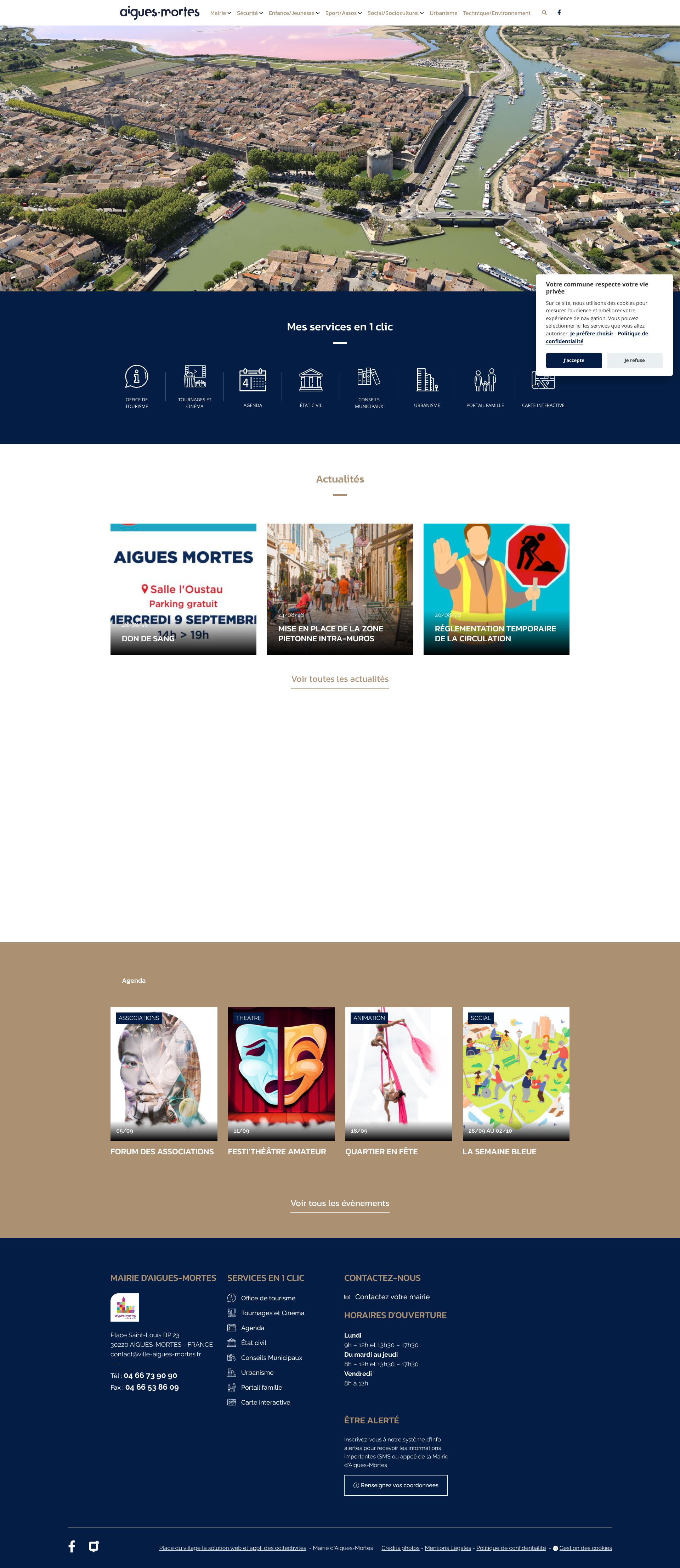 Aperçu du site