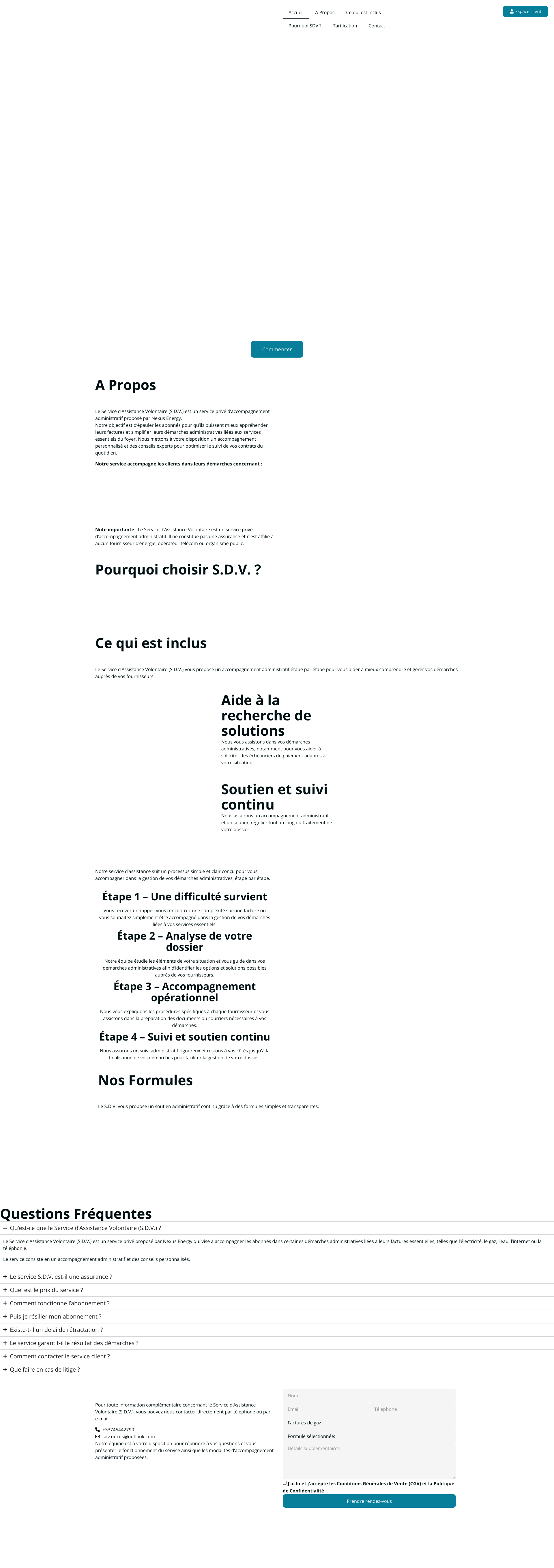 Aperçu du site