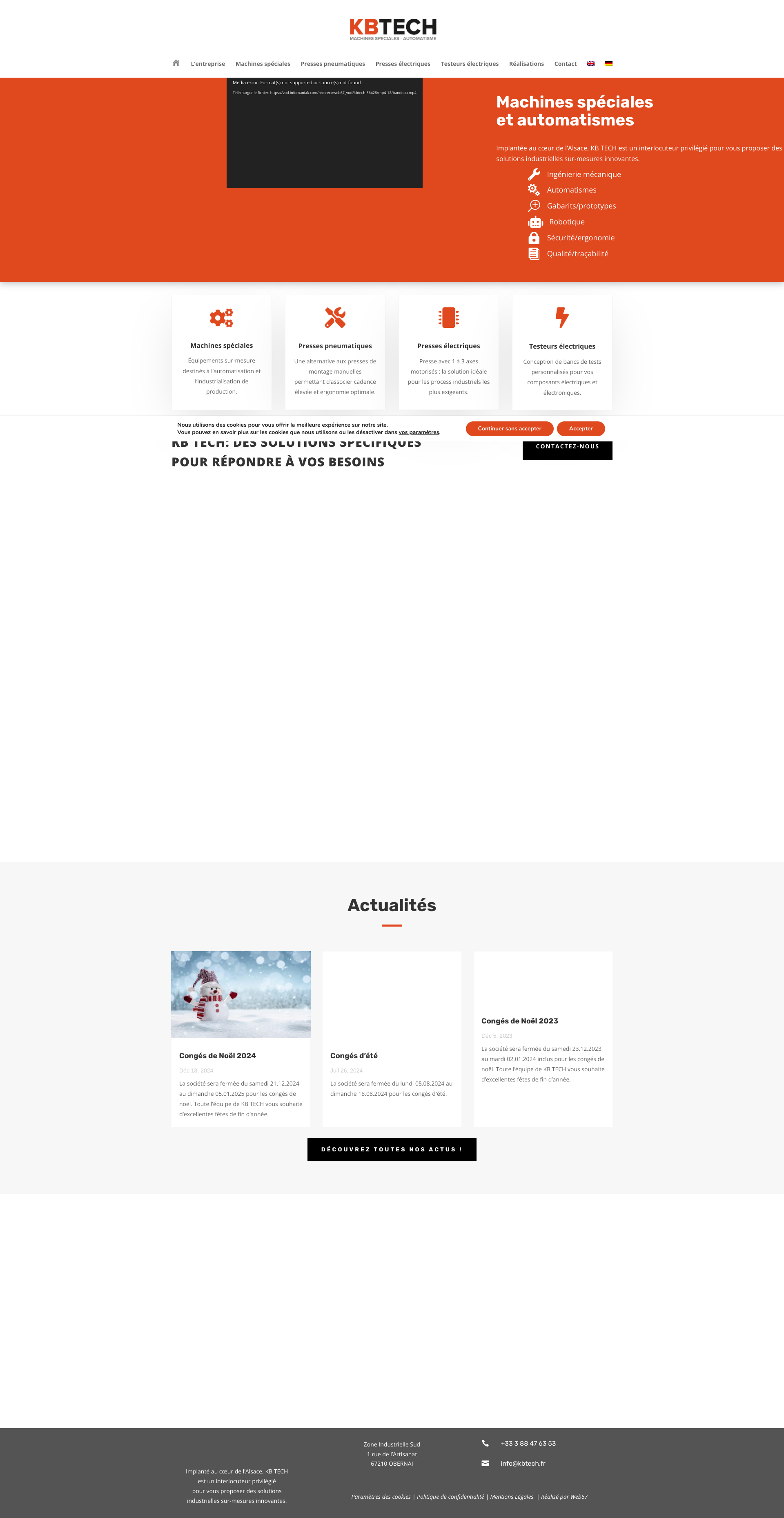 Aperçu du site