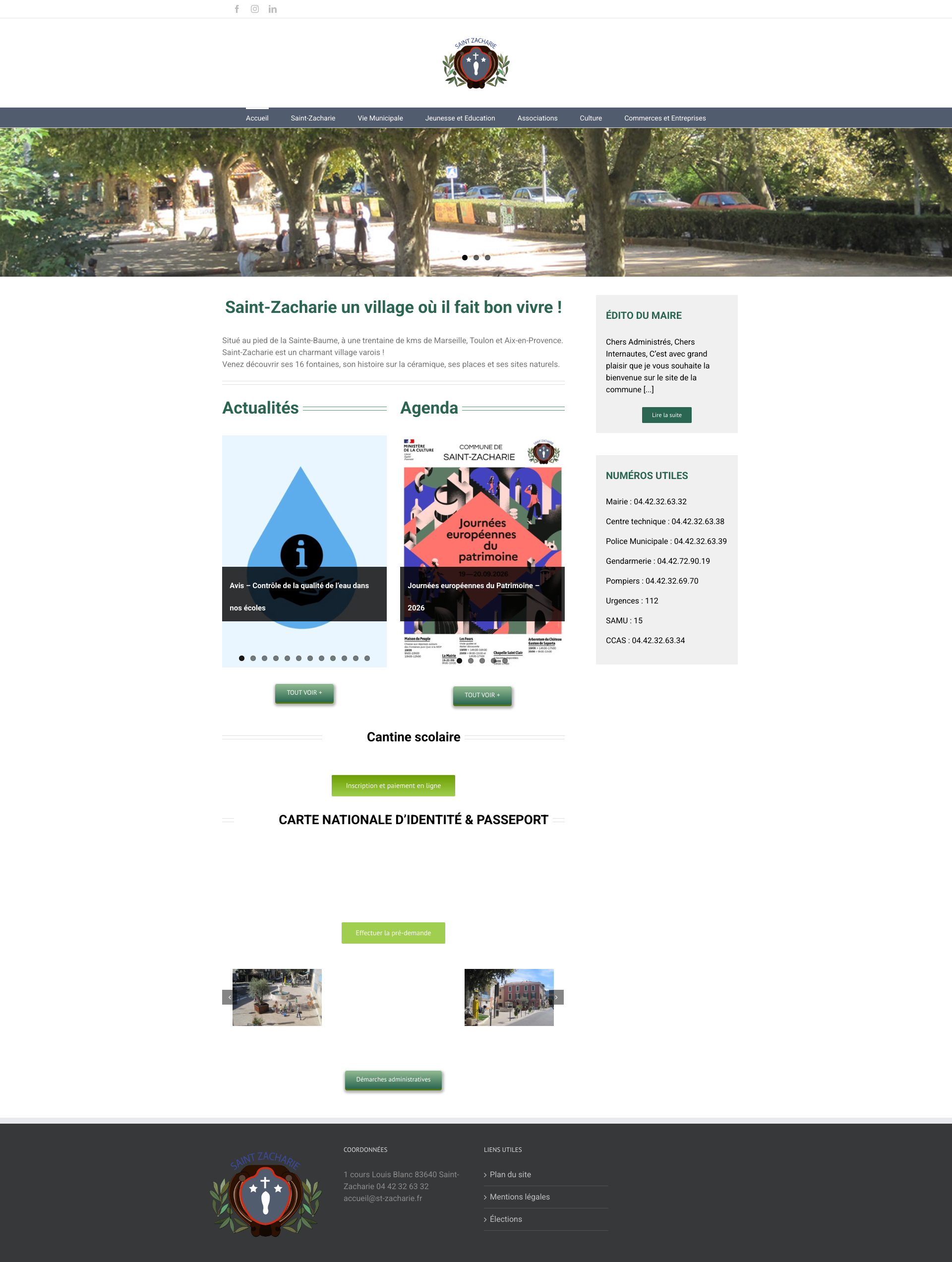 Aperçu du site