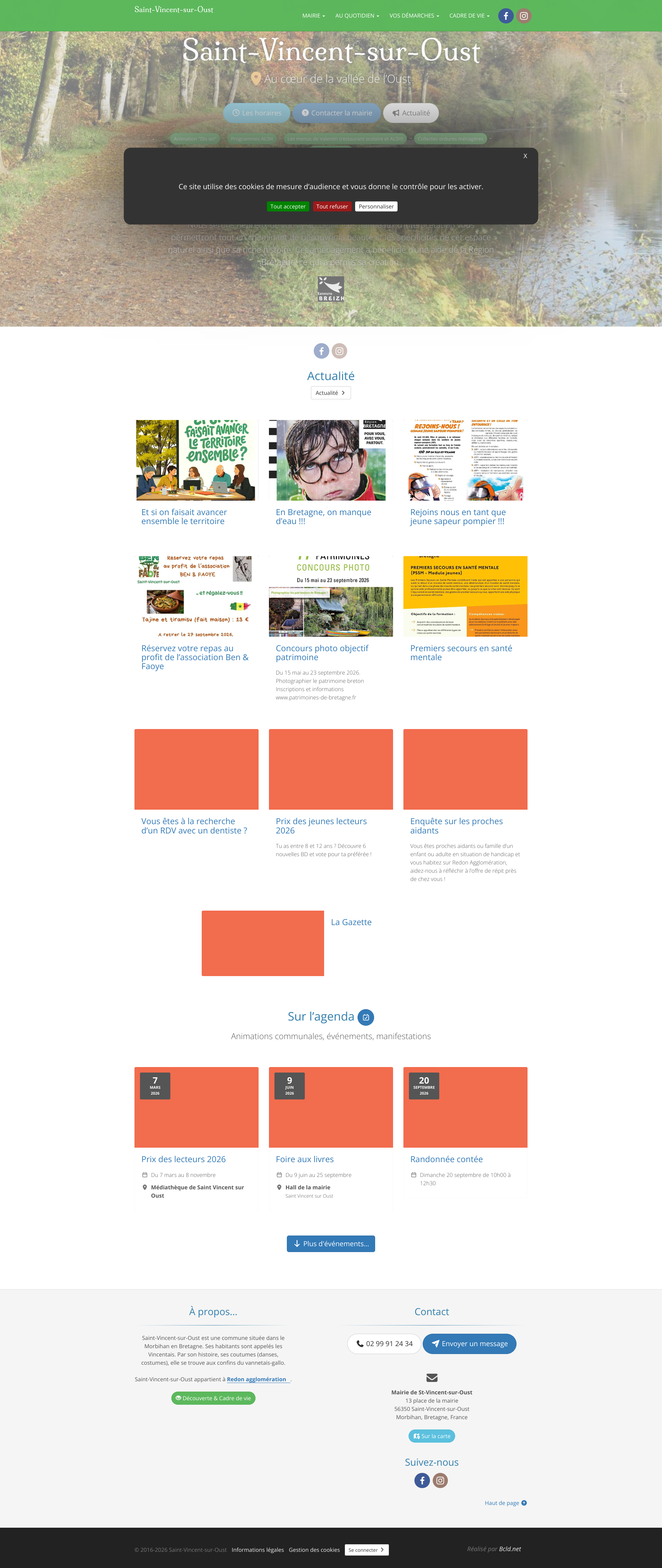 Aperçu du site