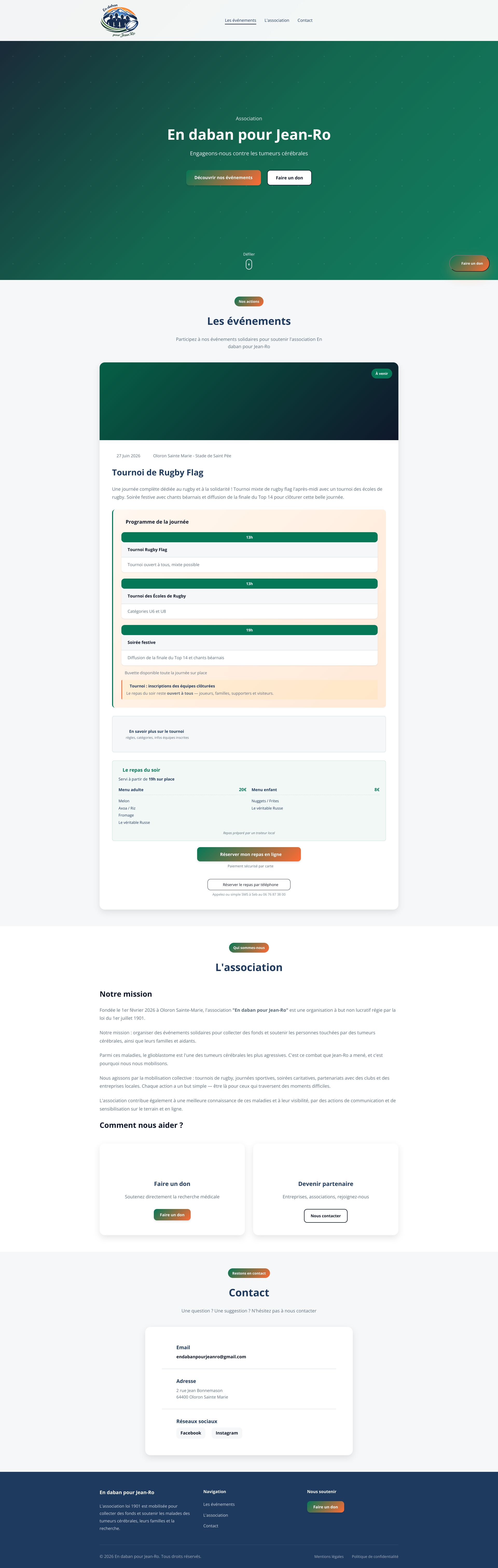 Aperçu du site