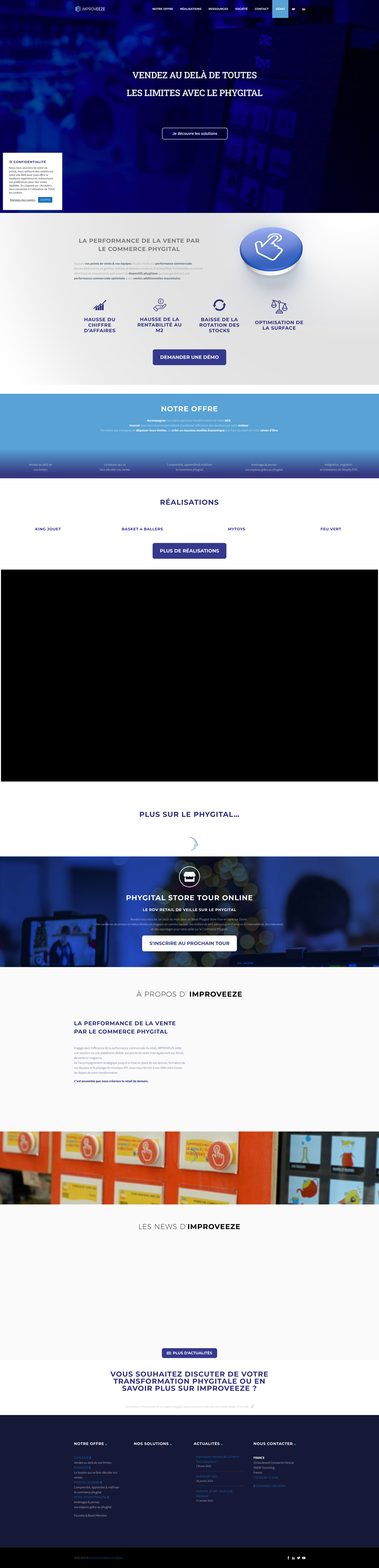 Aperçu du site