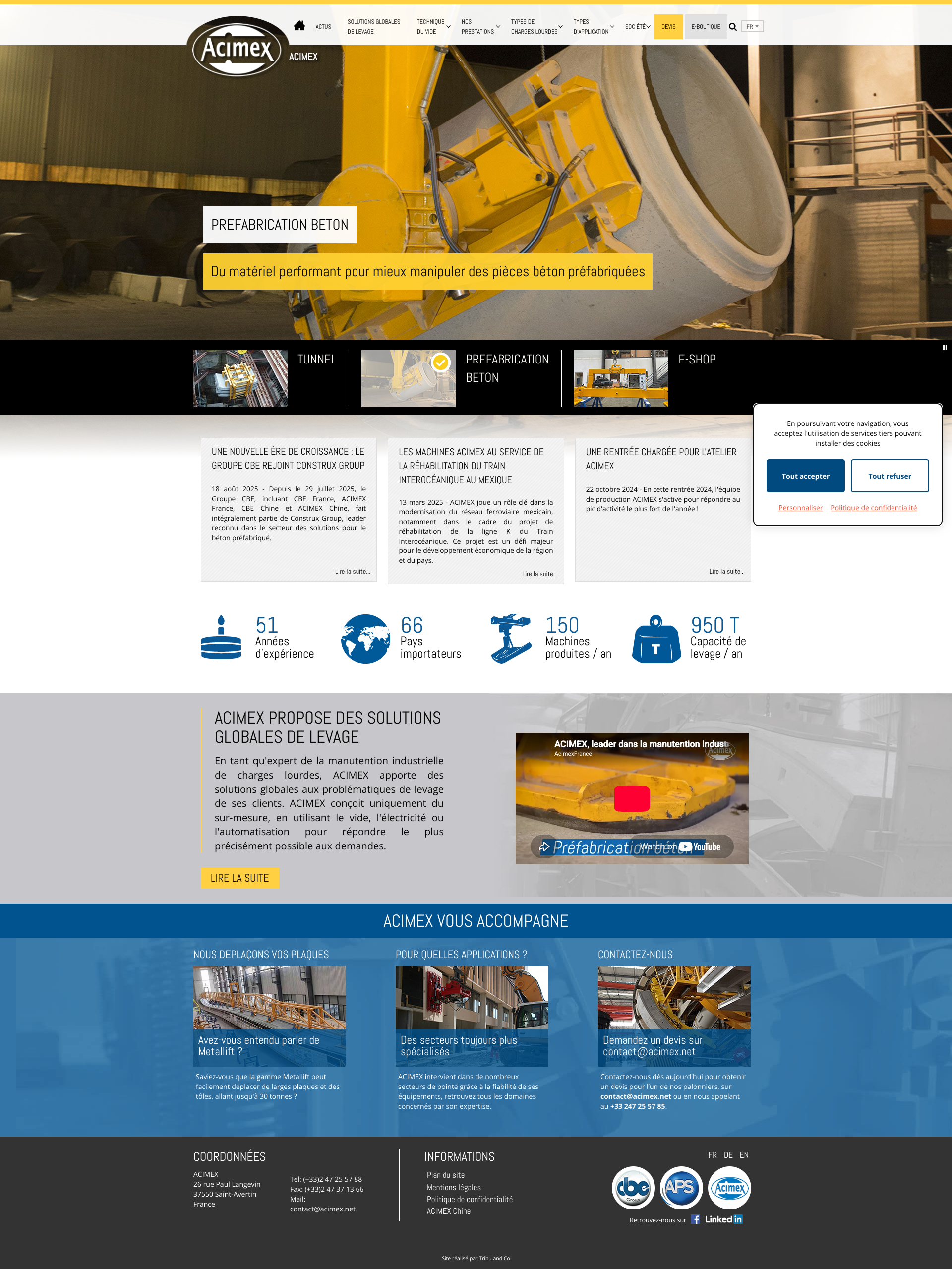 Aperçu du site