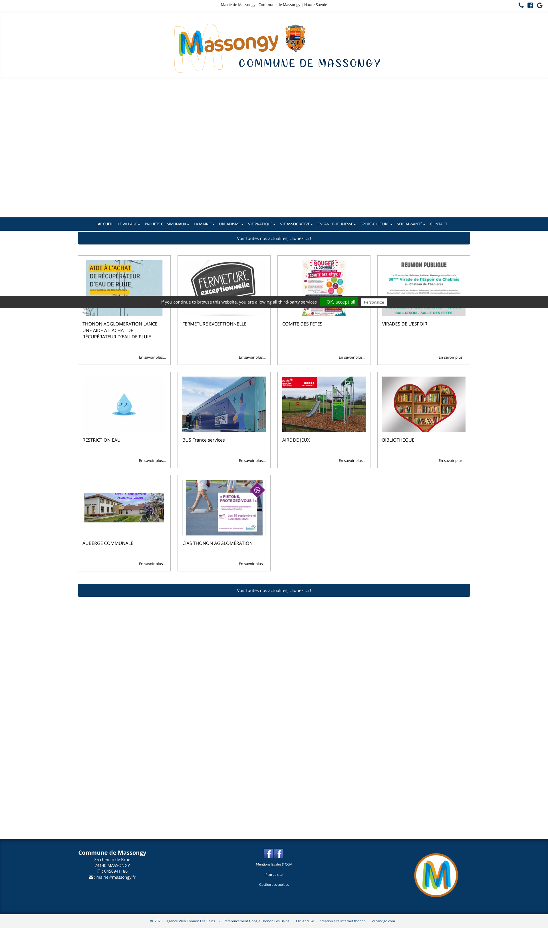 Aperçu du site
