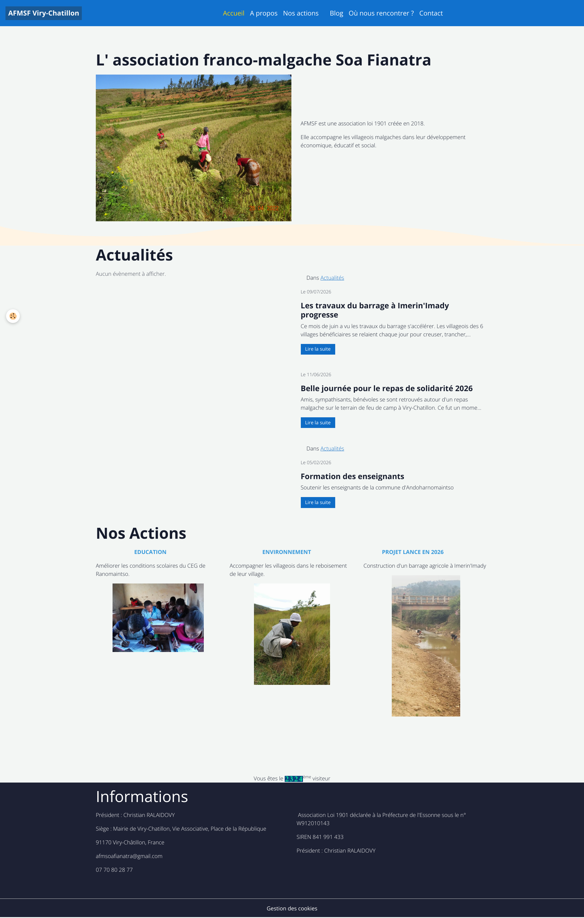 Aperçu du site