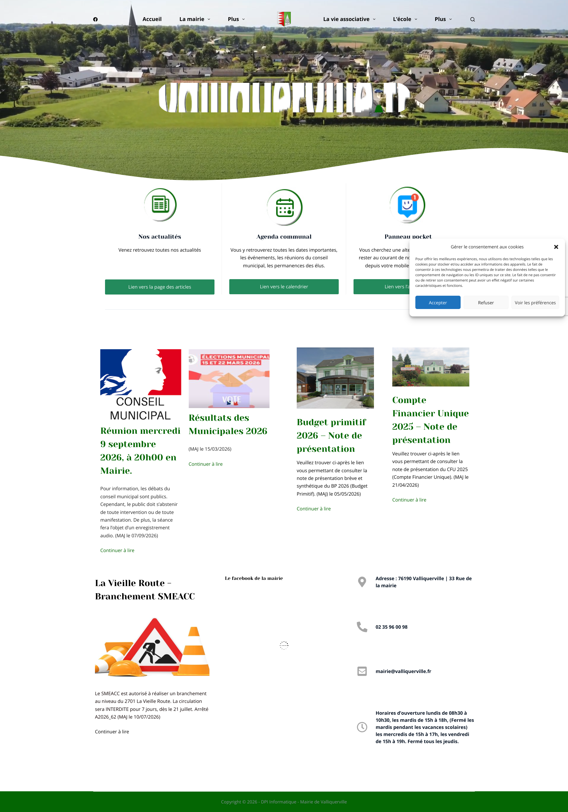 Aperçu du site