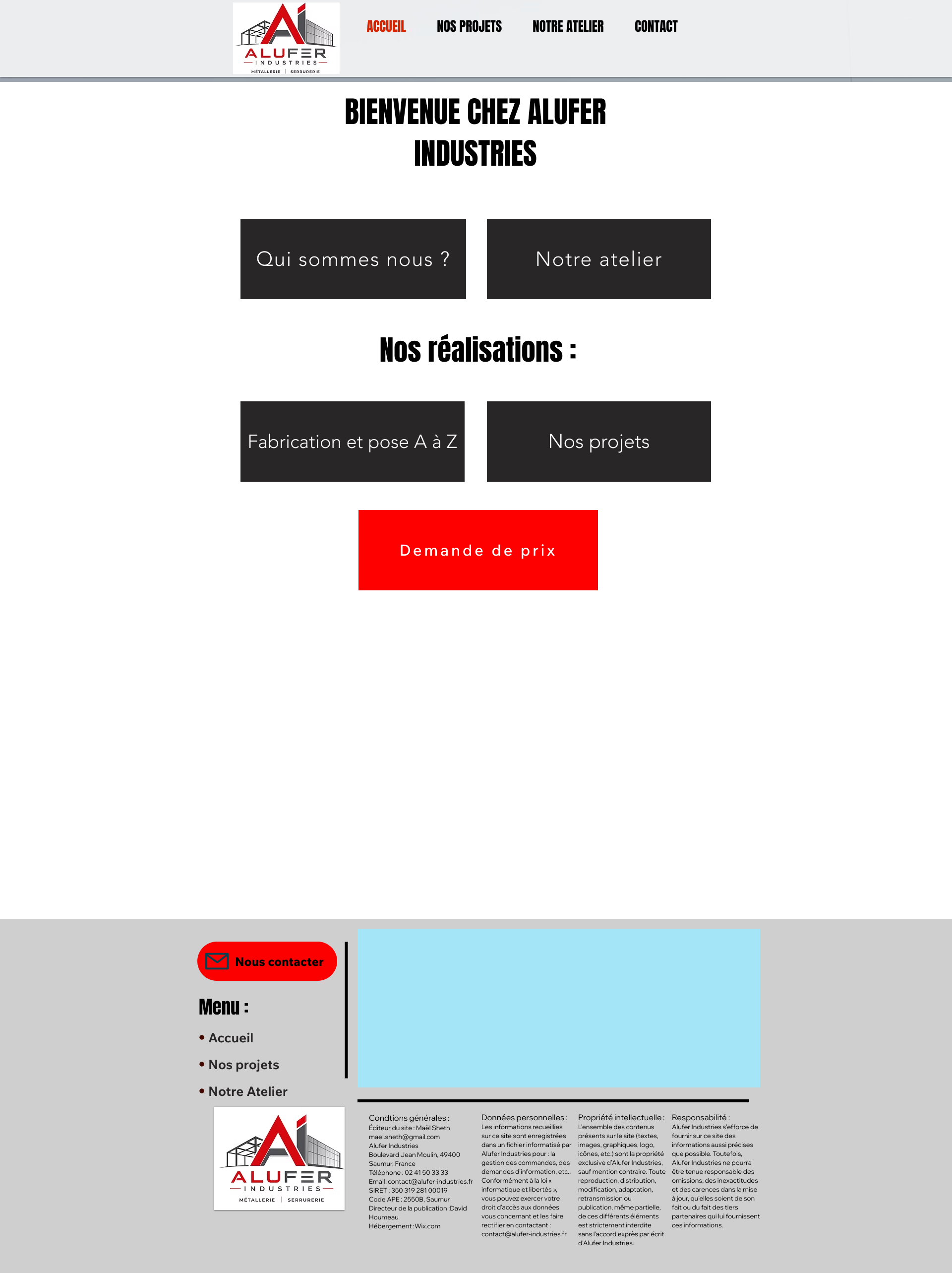 Aperçu du site