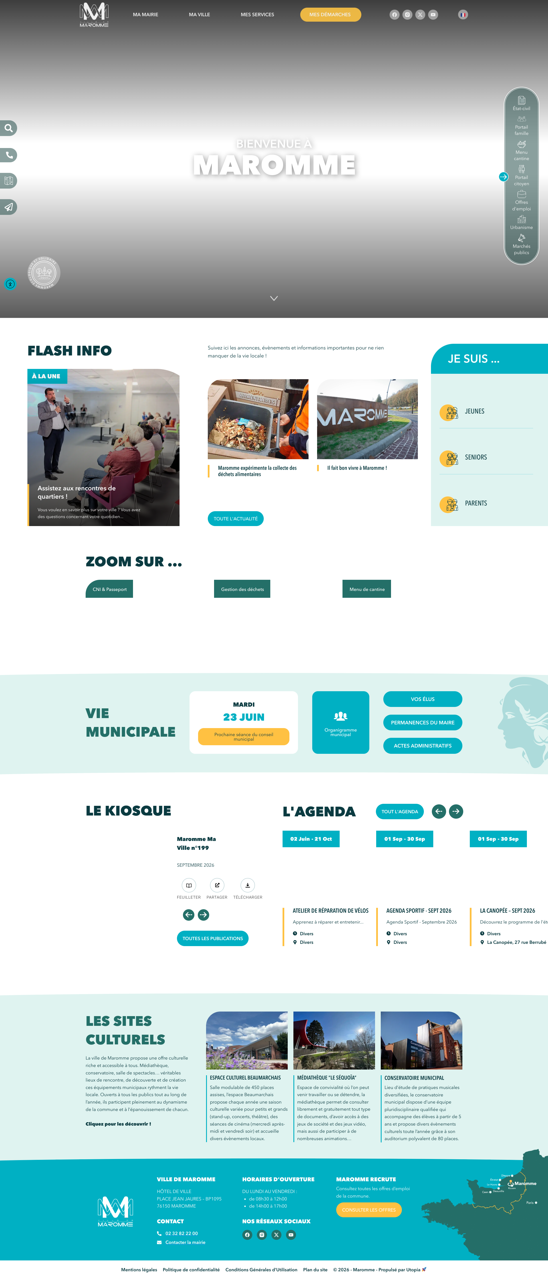 Aperçu du site
