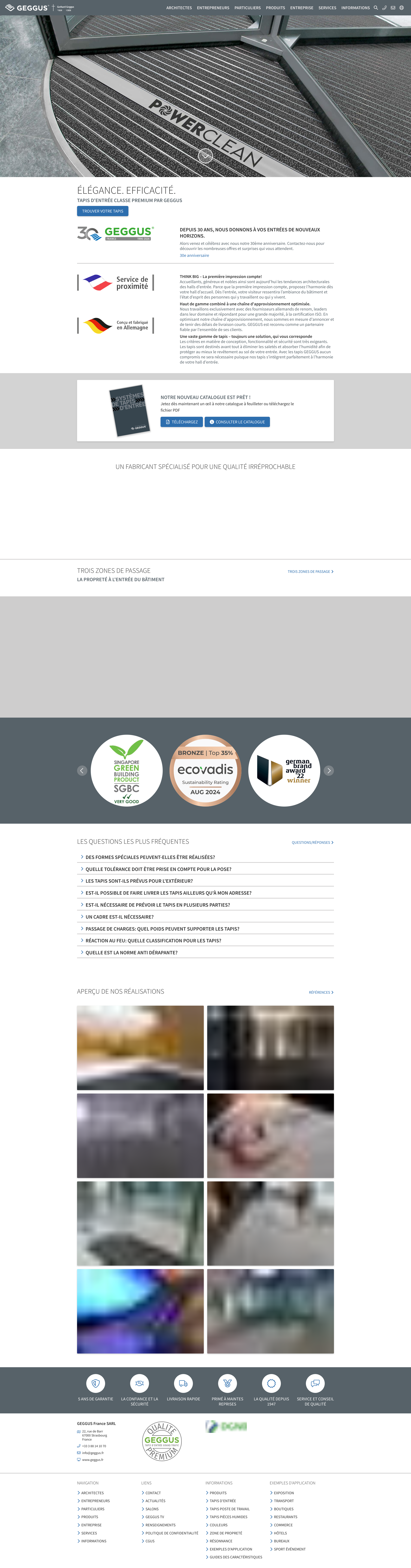 Aperçu du site