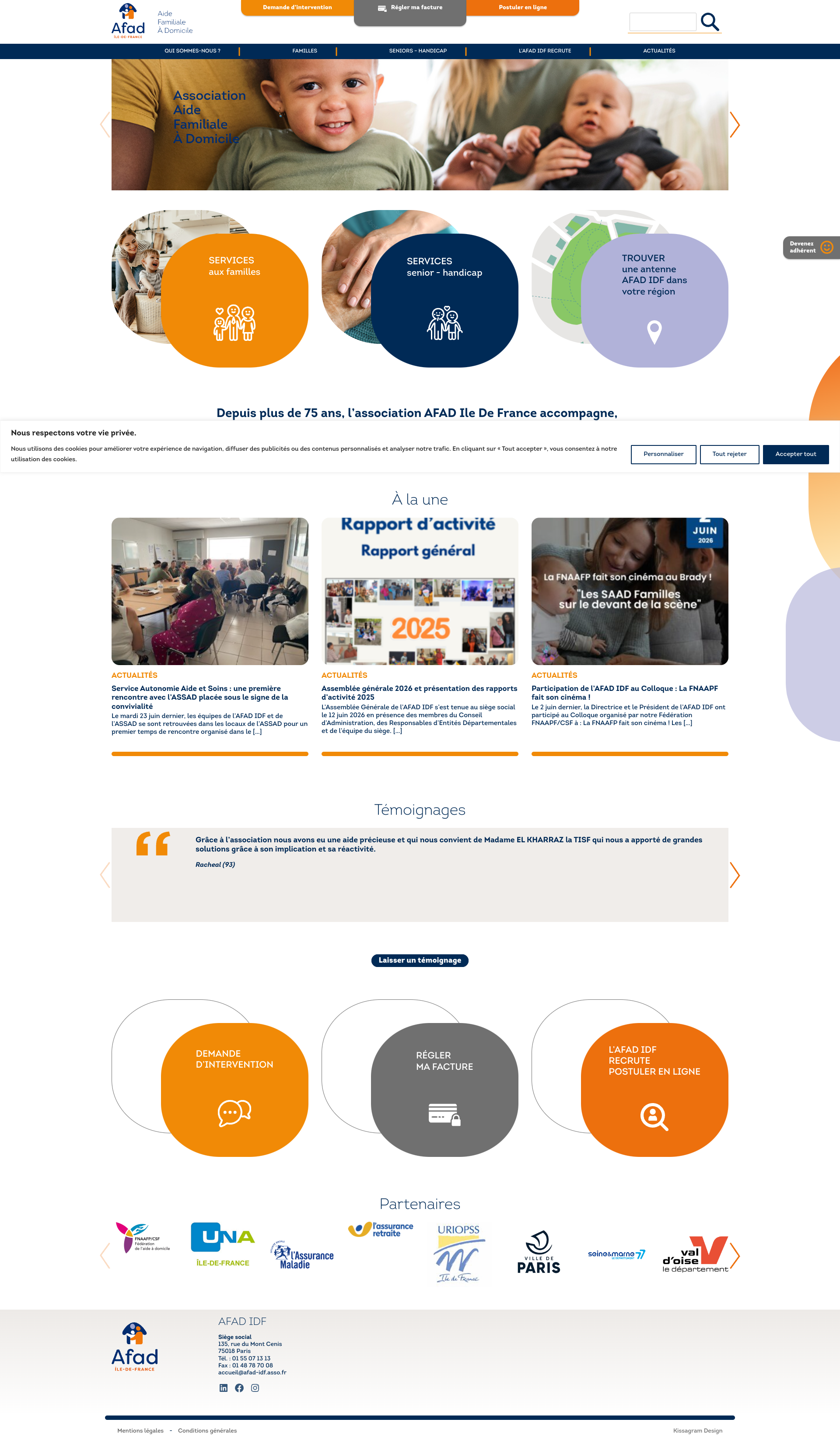 Aperçu du site