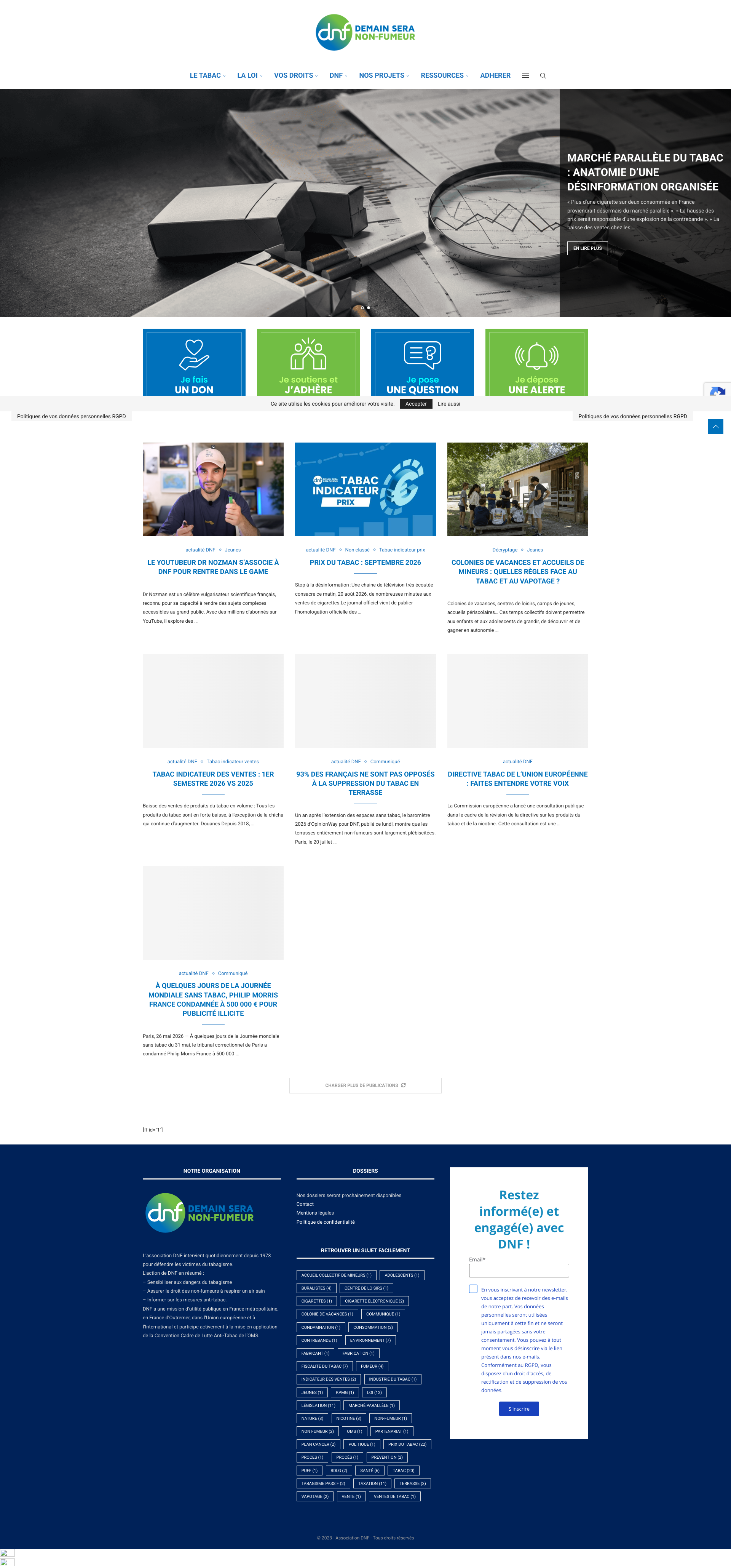 Aperçu du site