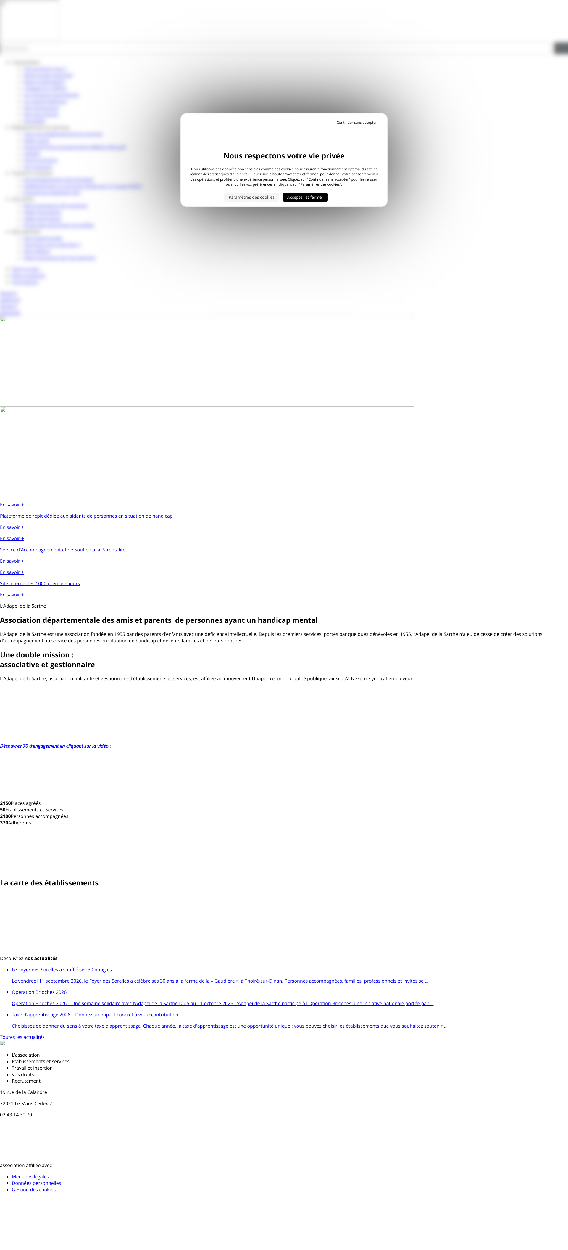 Aperçu du site