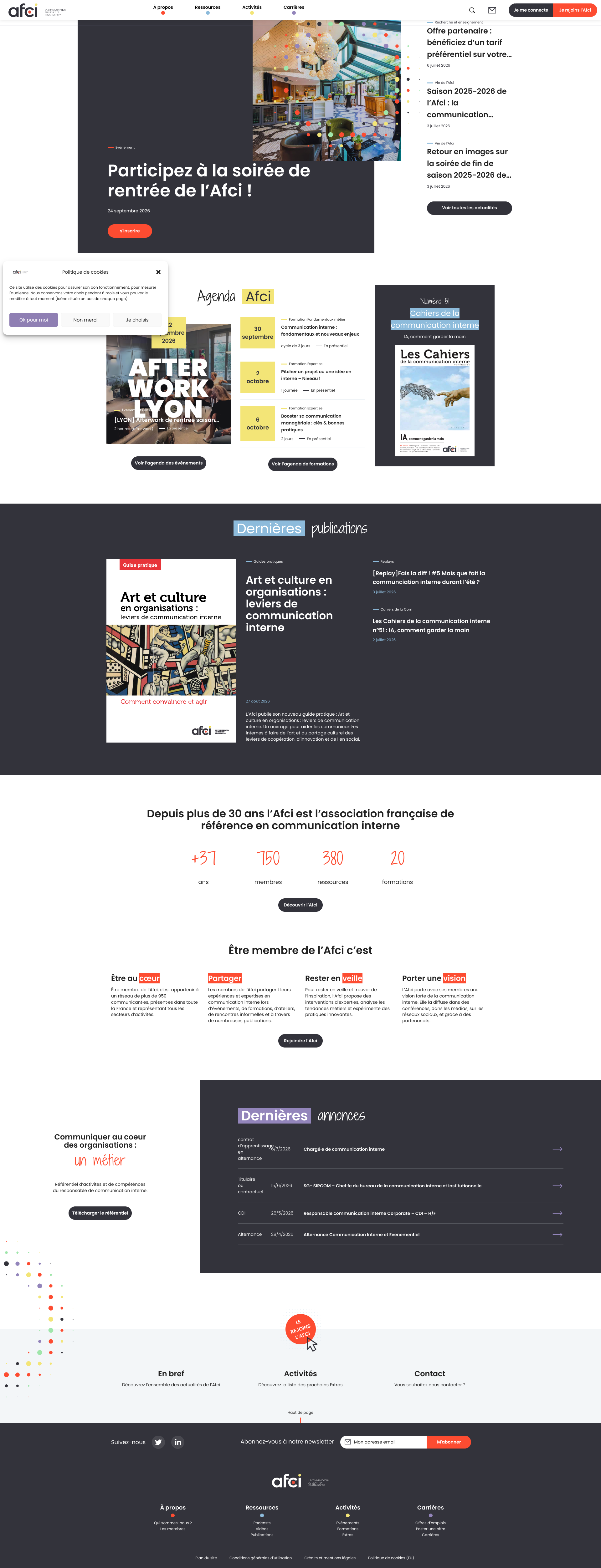 Aperçu du site