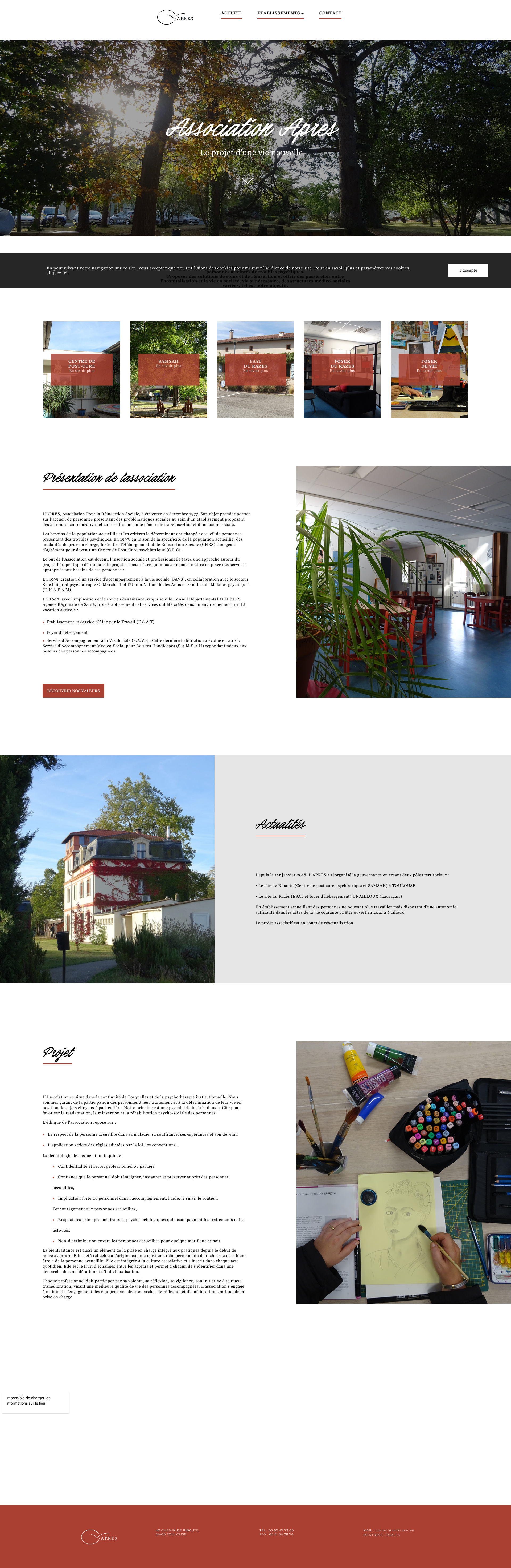Aperçu du site