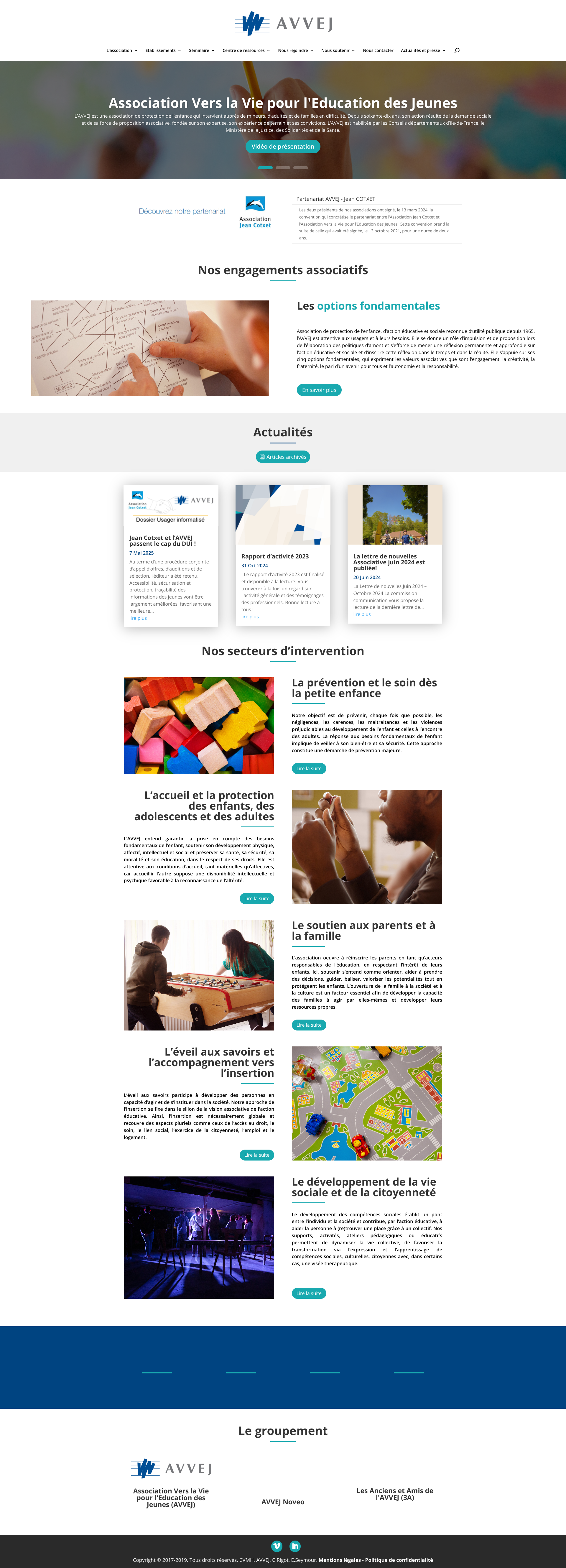 Aperçu du site