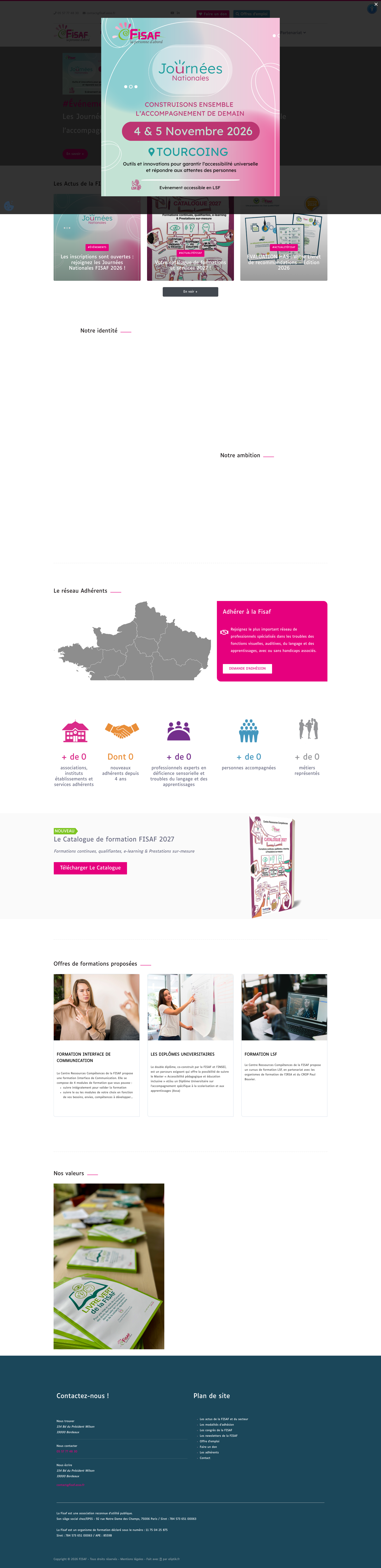 Aperçu du site