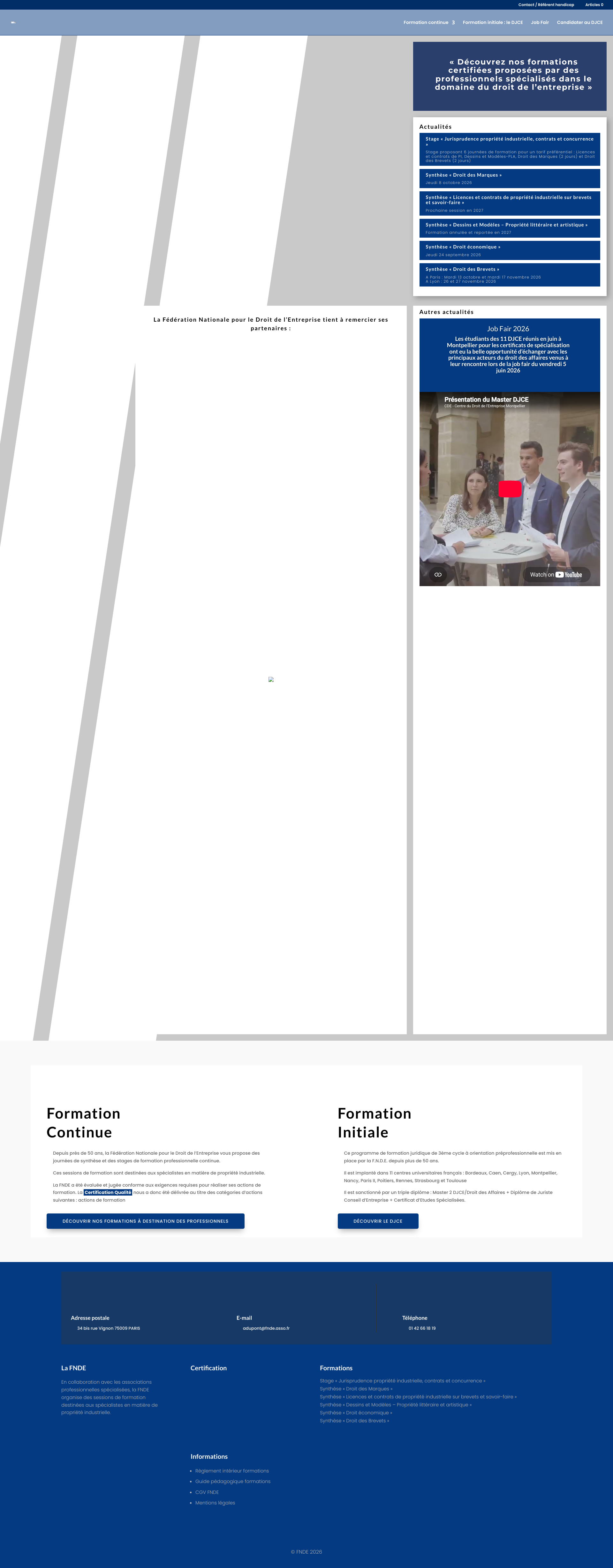 Aperçu du site