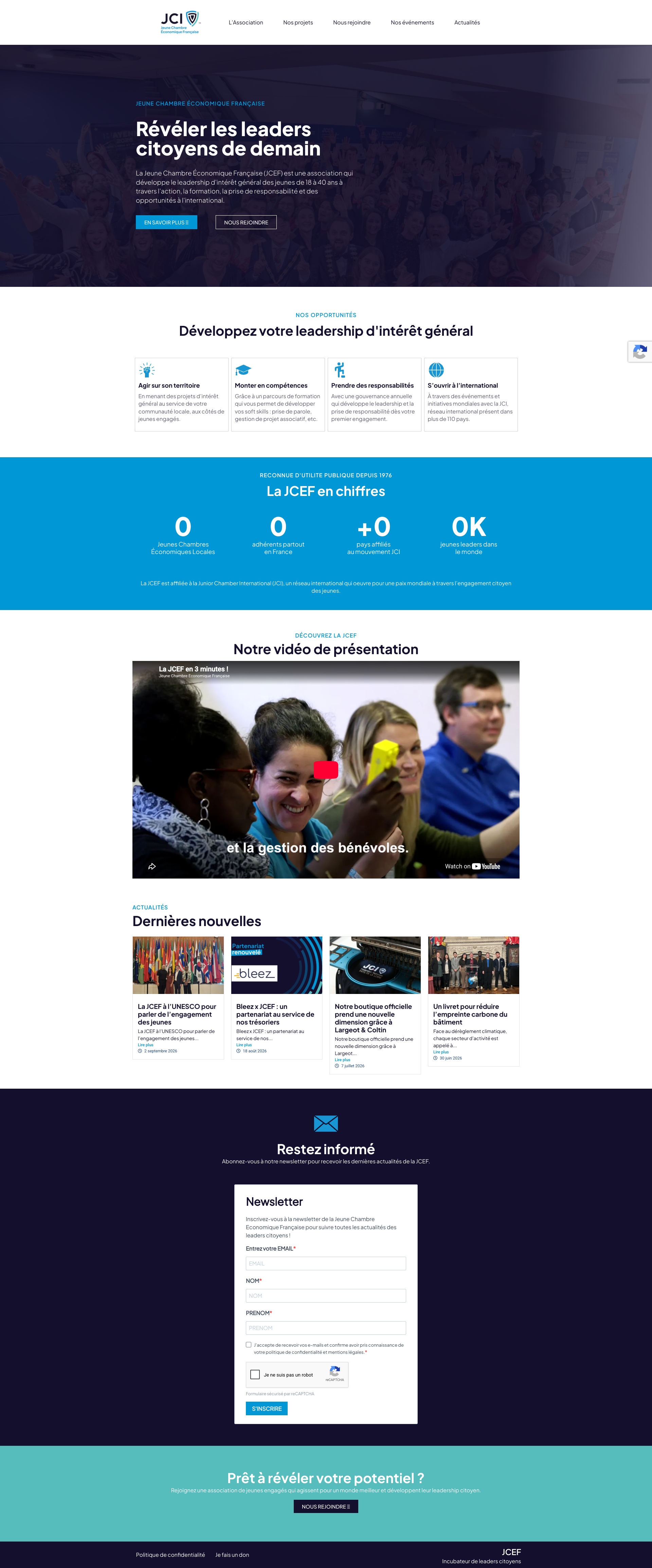 Aperçu du site