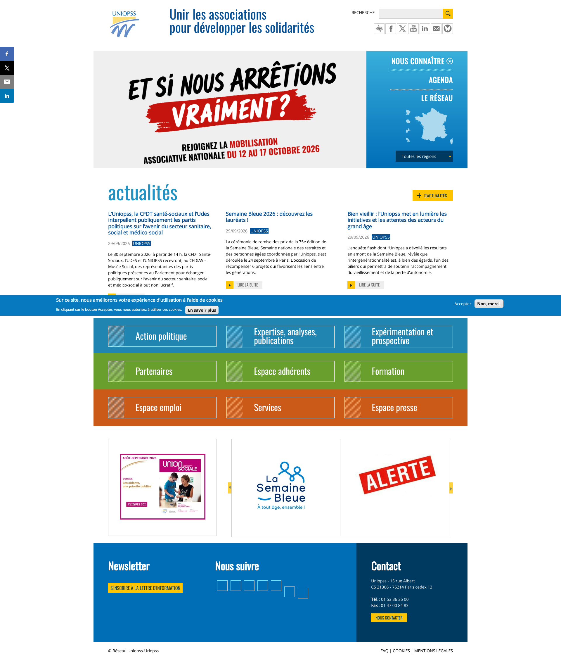 Aperçu du site
