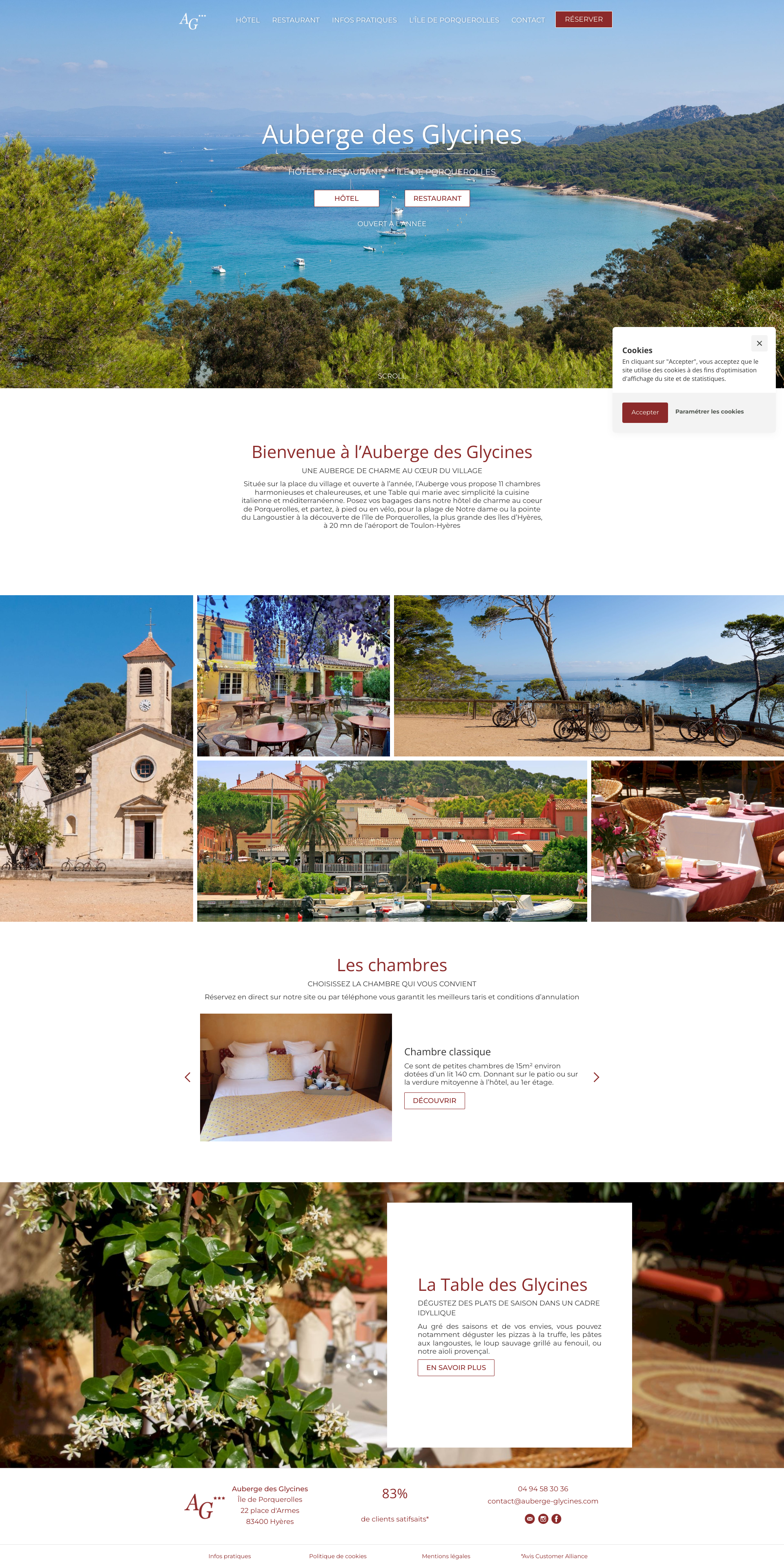Aperçu du site