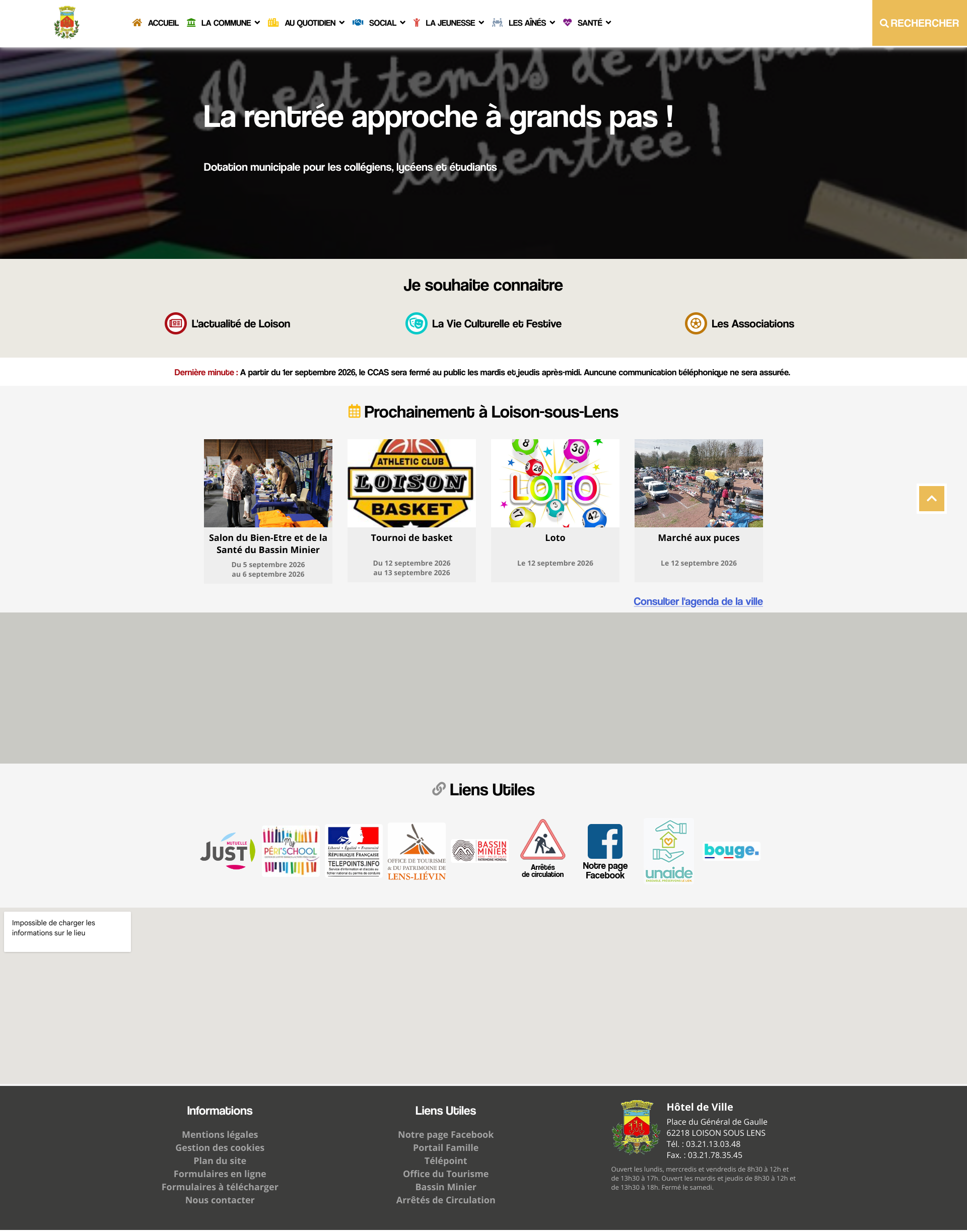 Aperçu du site