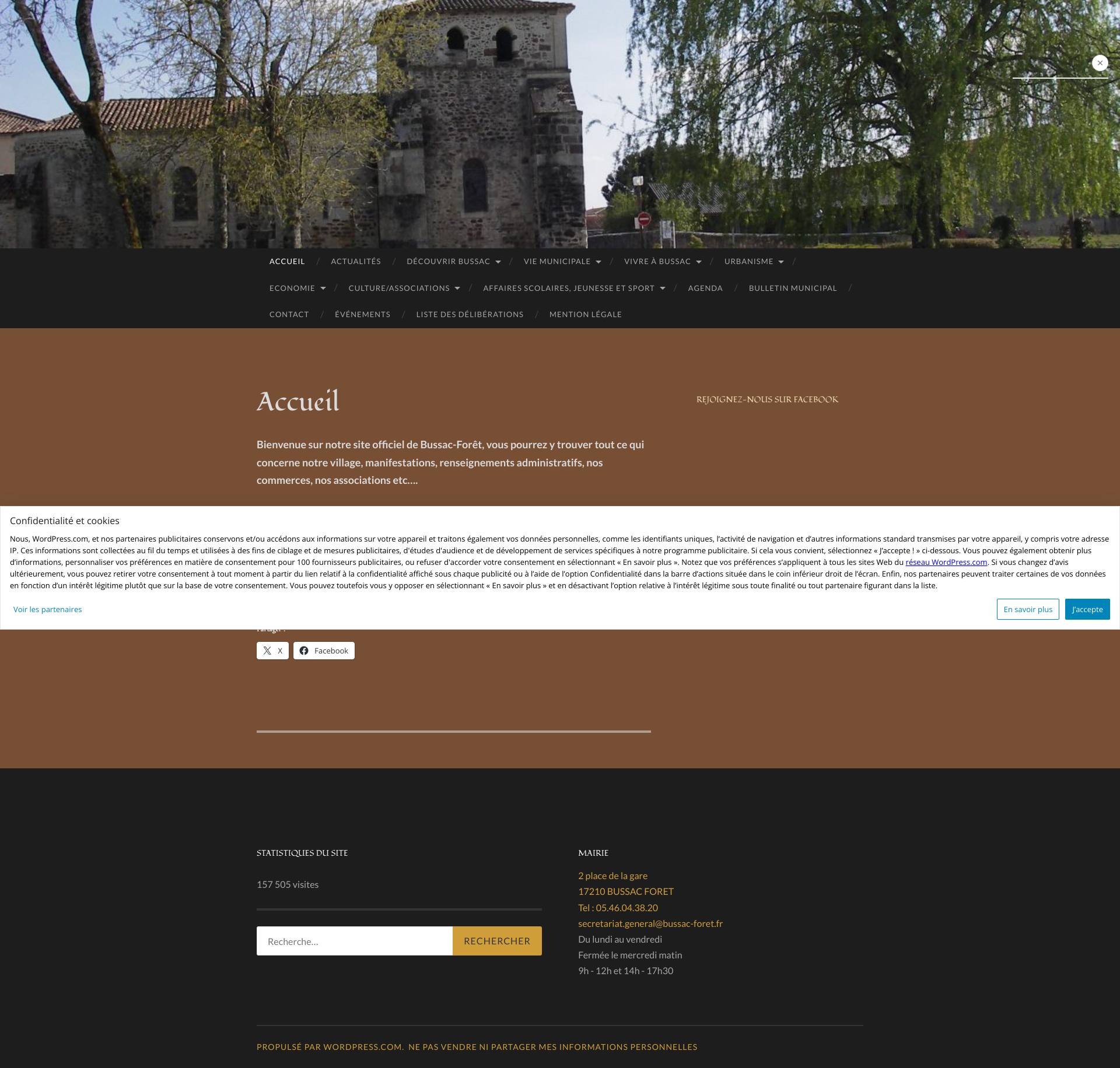 Aperçu du site