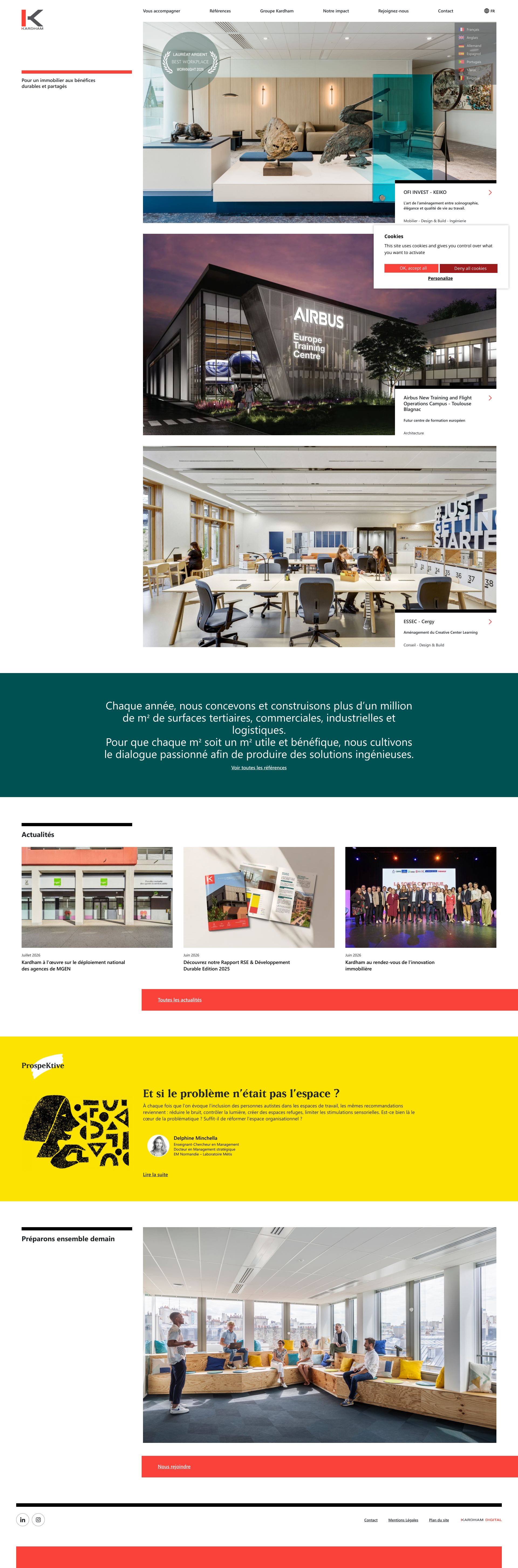 Aperçu du site