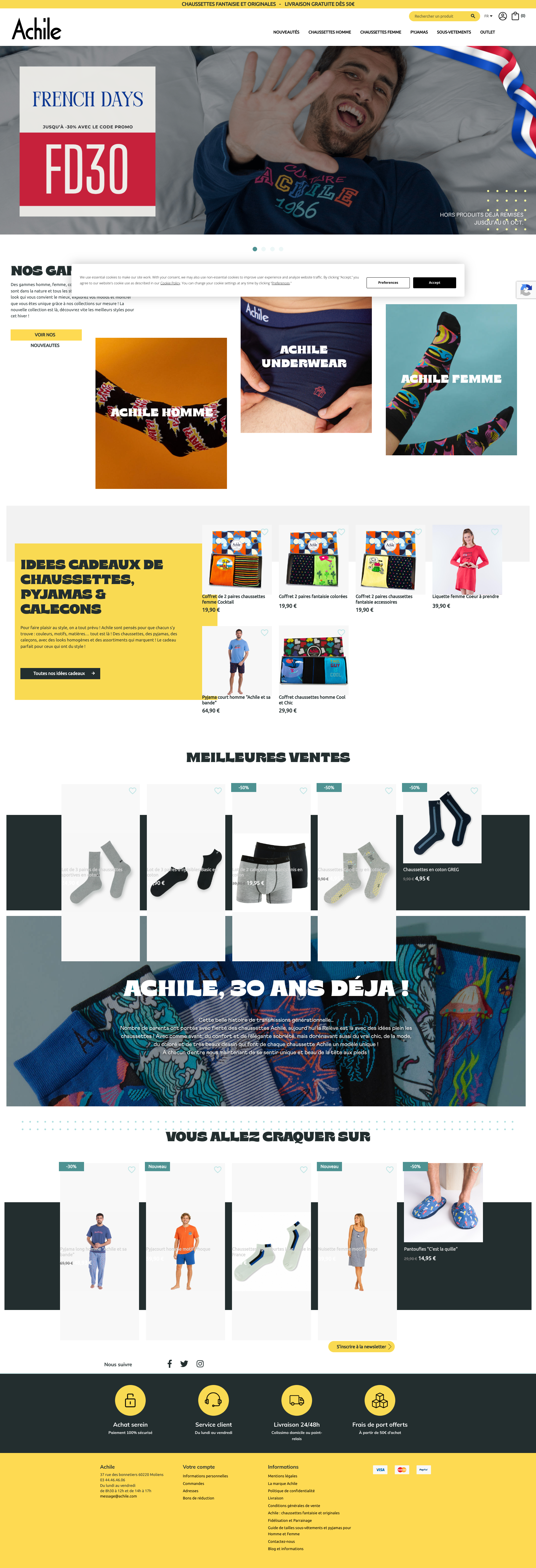 Aperçu du site