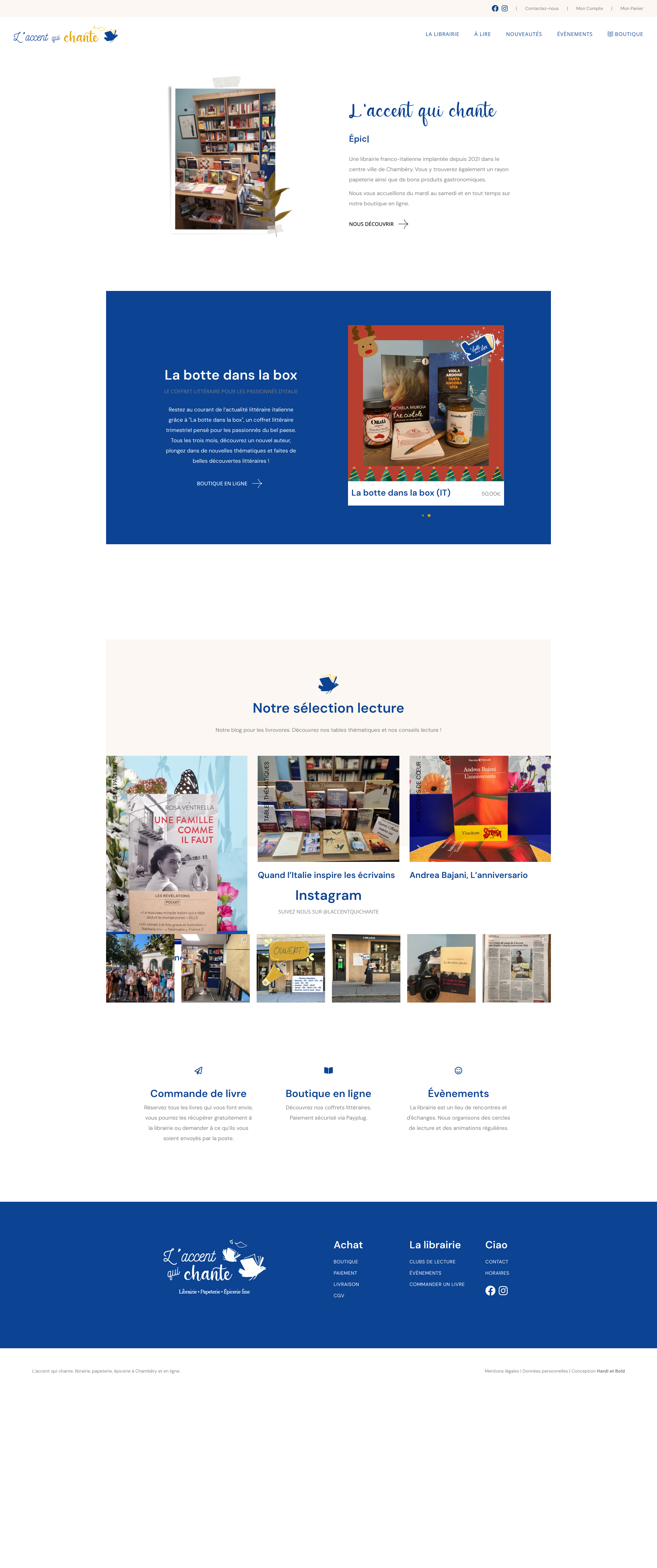 Aperçu du site