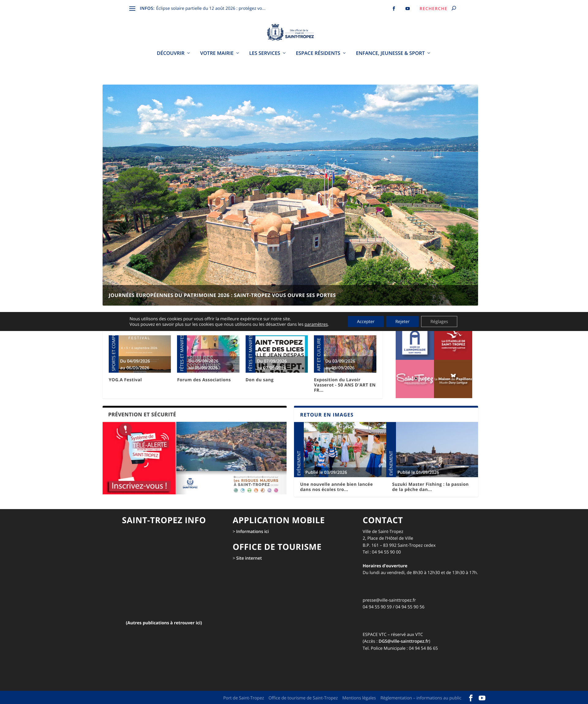 Aperçu du site