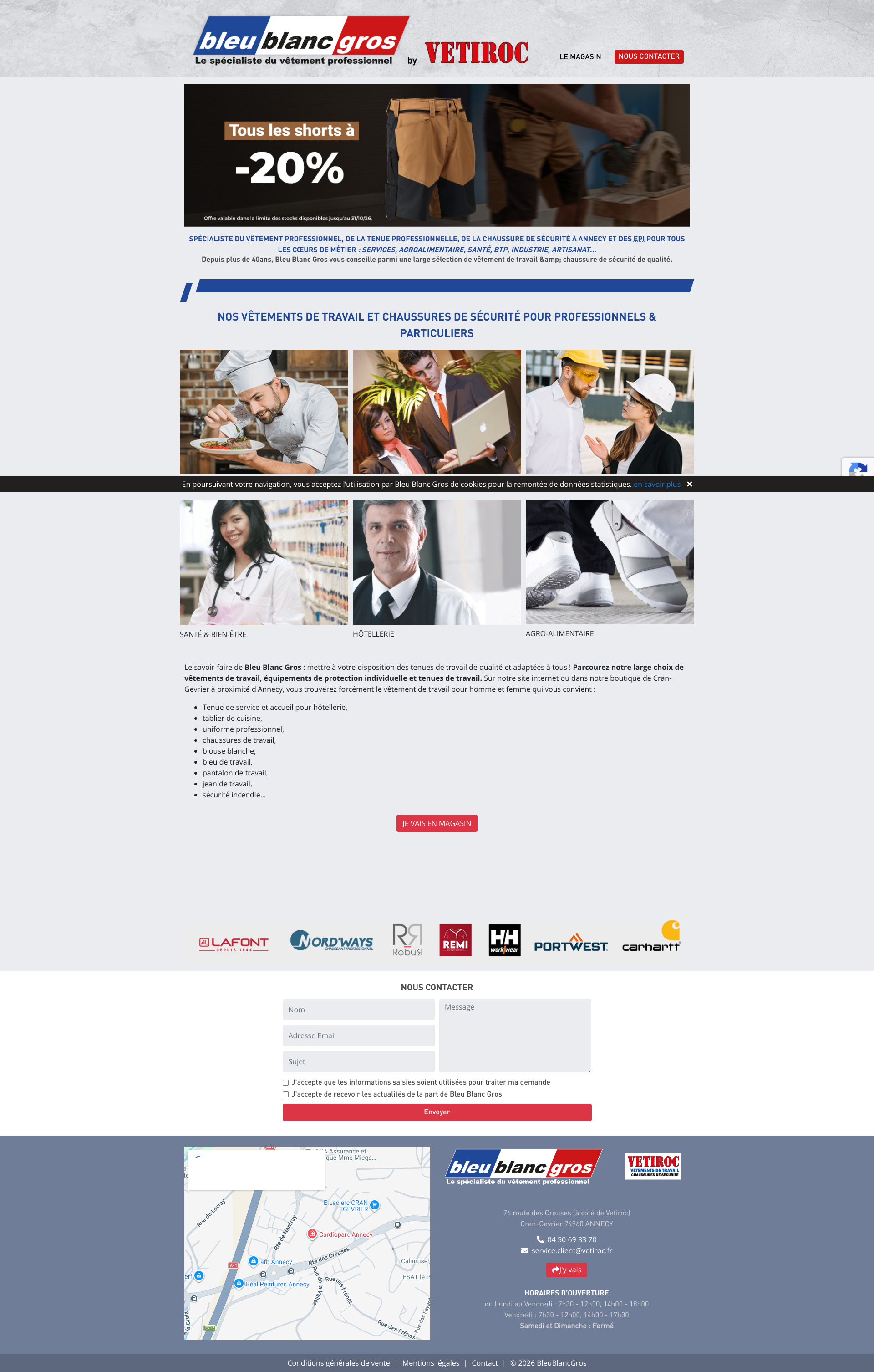 Aperçu du site