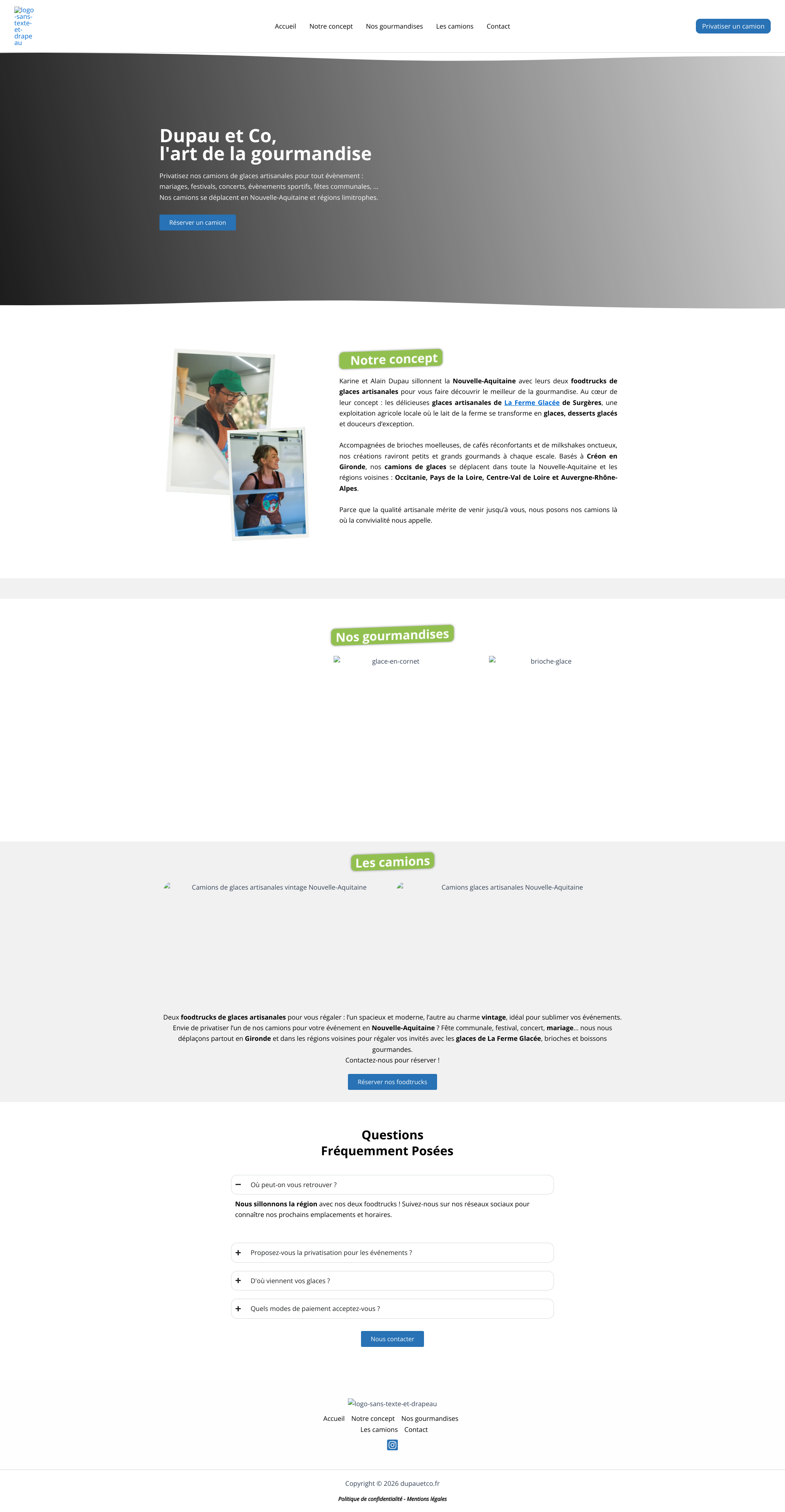 Aperçu du site