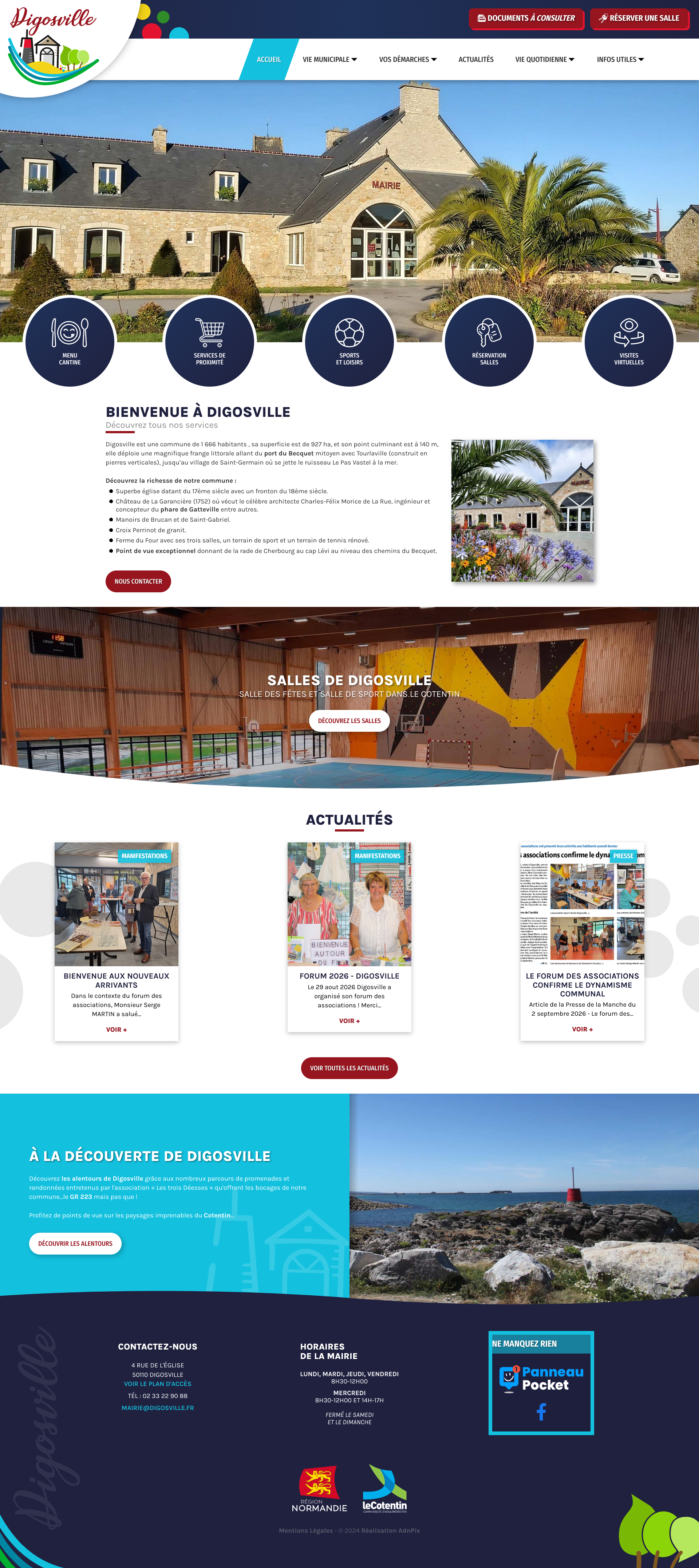 Aperçu du site