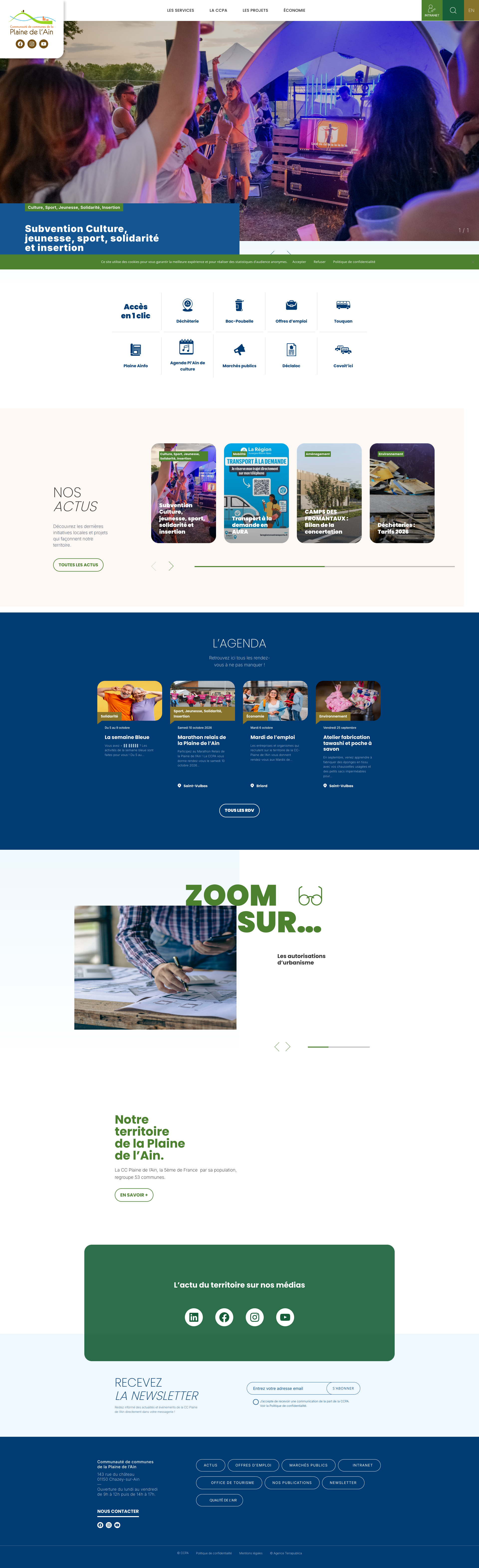 Aperçu du site