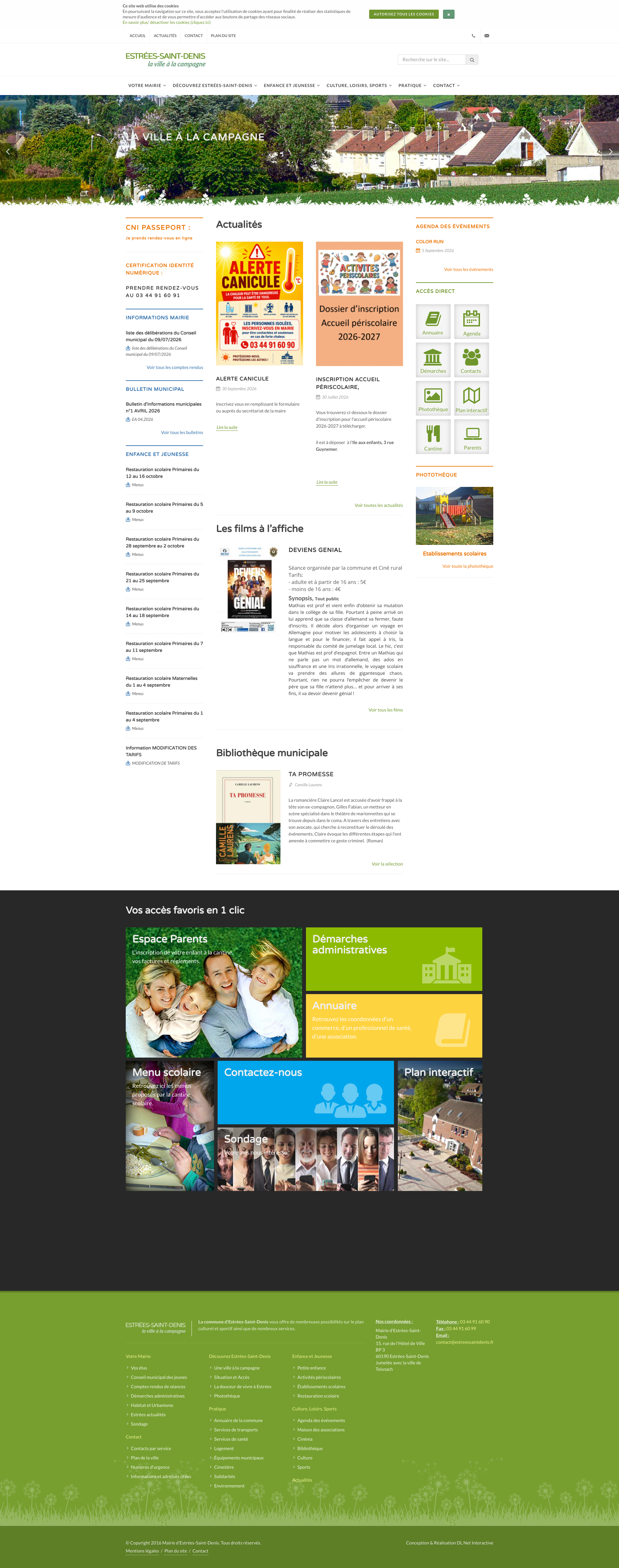Aperçu du site