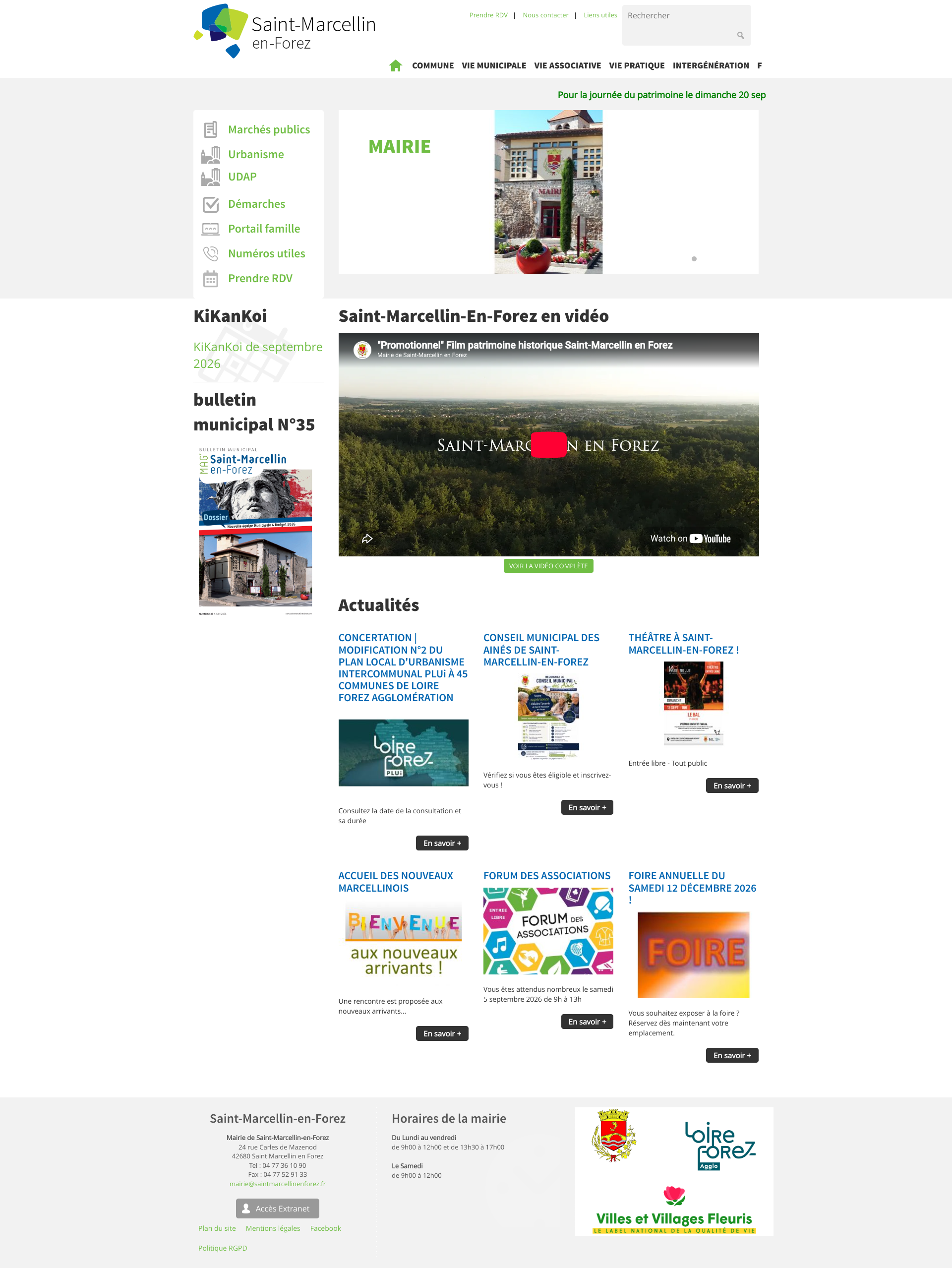Aperçu du site