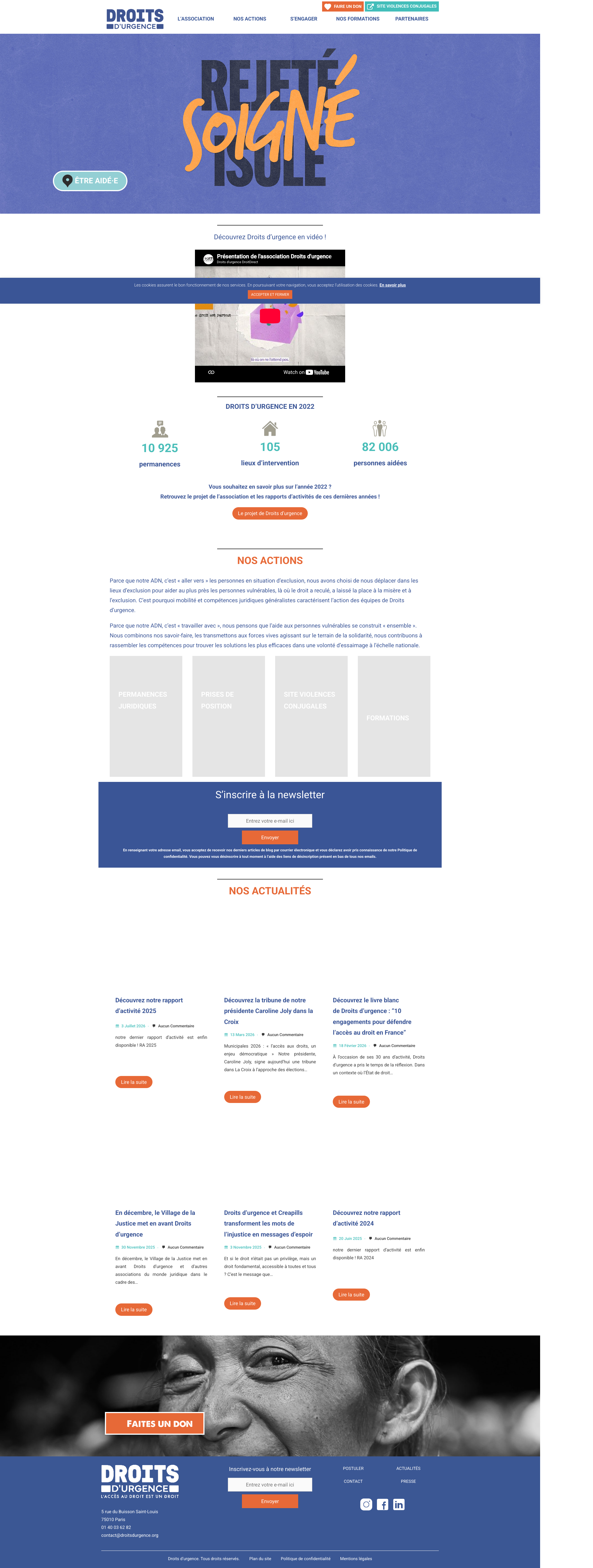 Aperçu du site