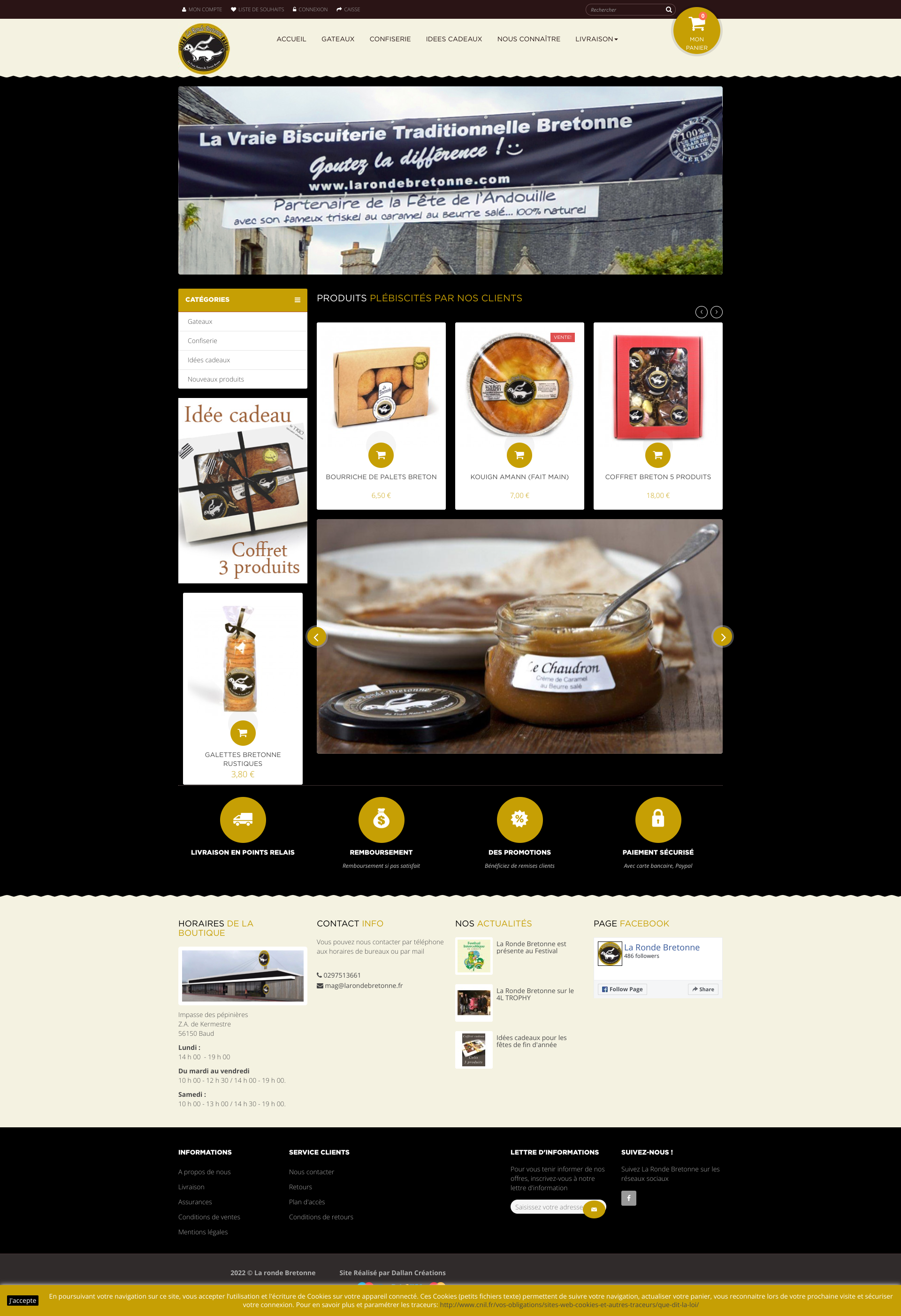 Aperçu du site