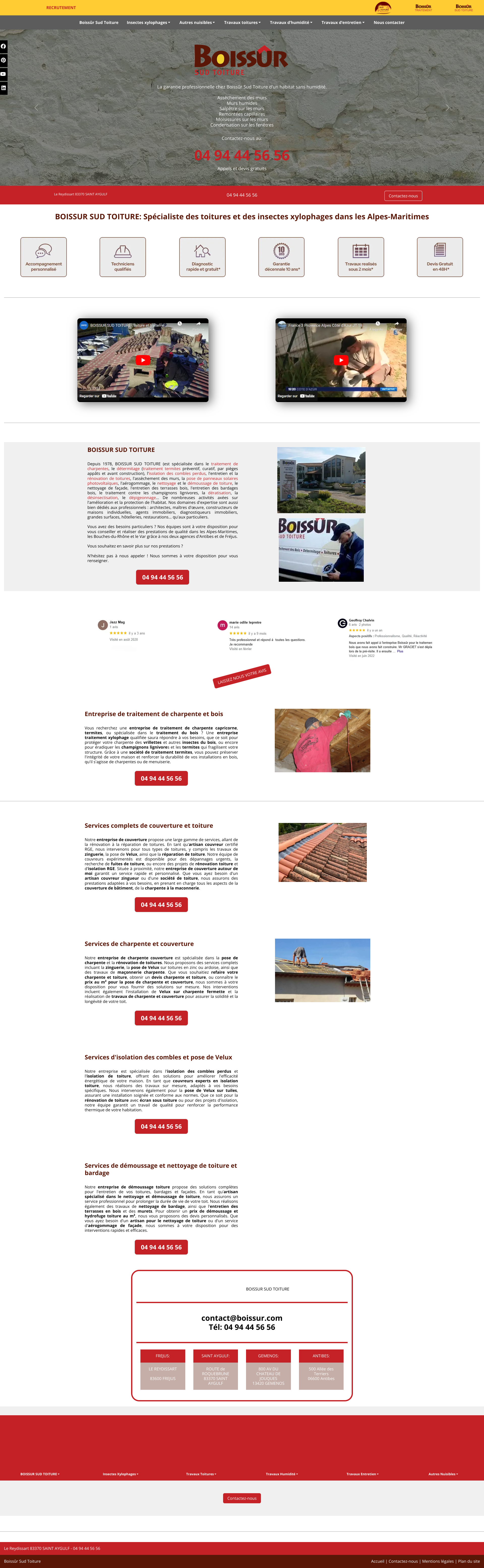 Aperçu du site