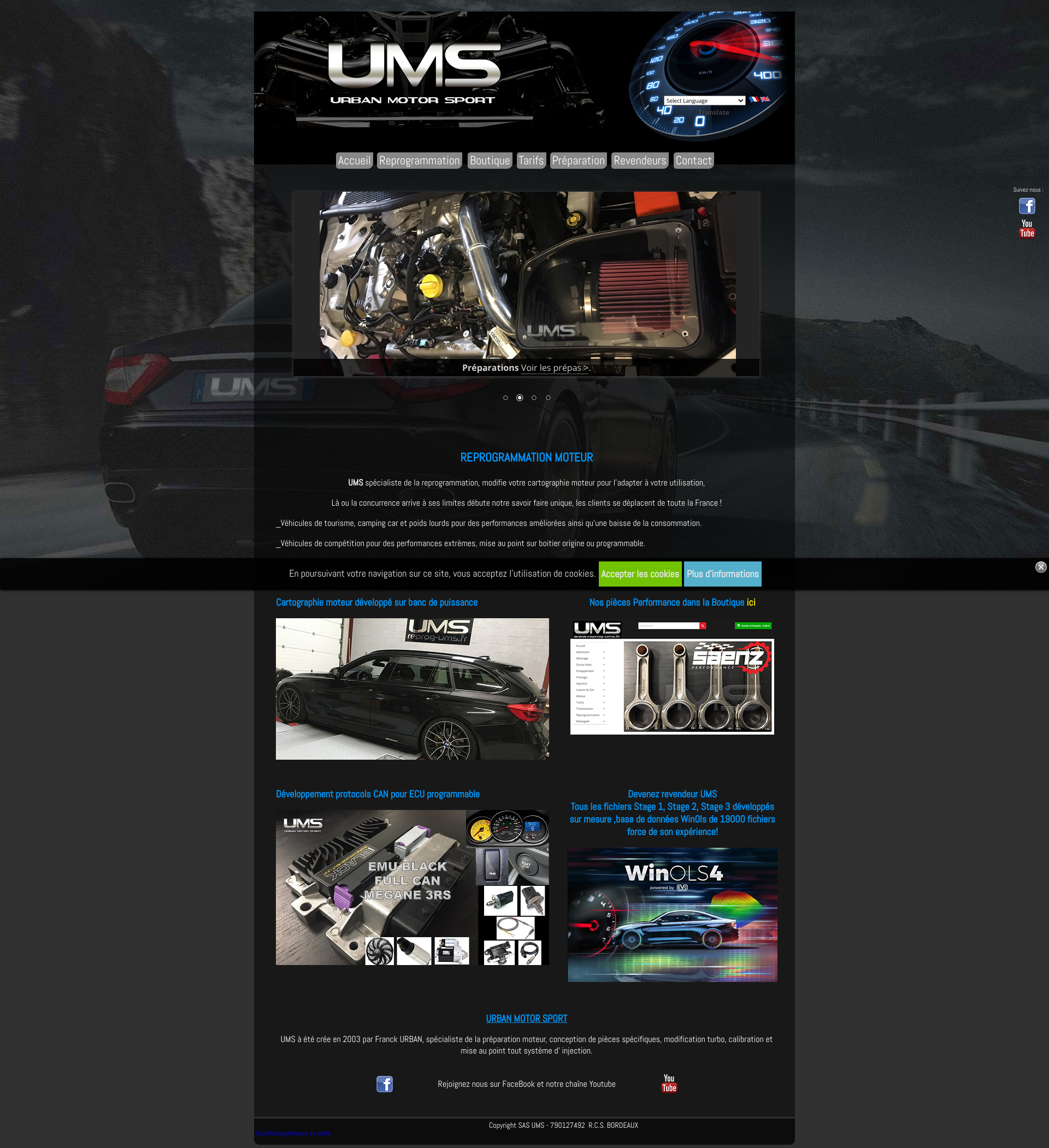 Aperçu du site