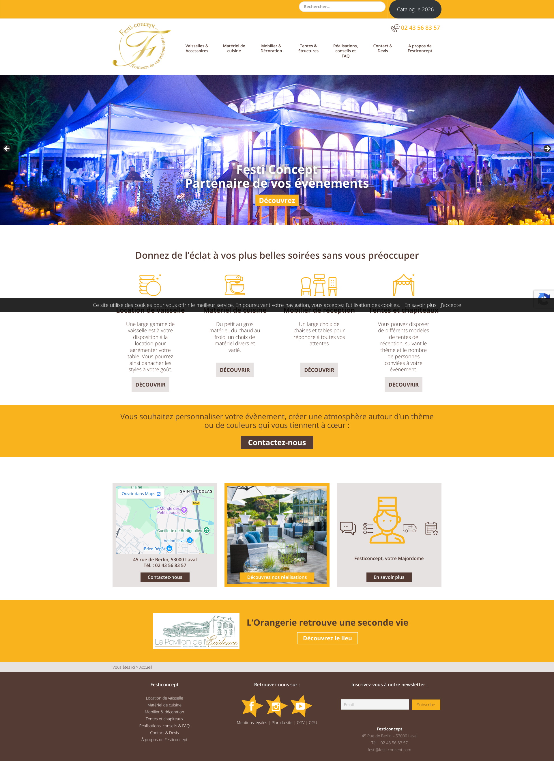 Aperçu du site