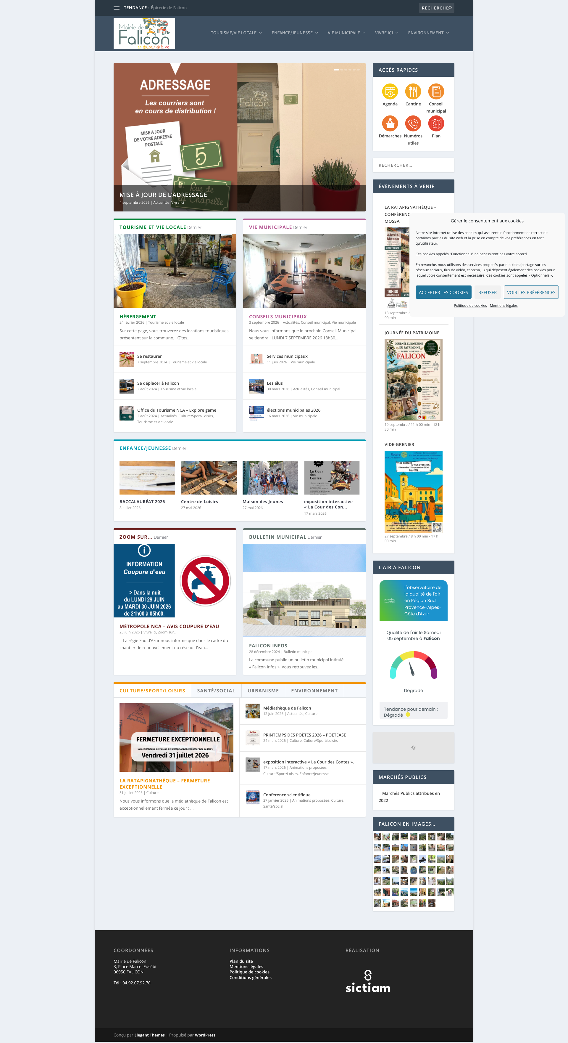 Aperçu du site