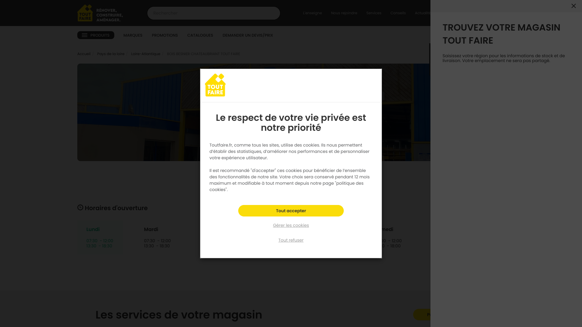 Aperçu du site