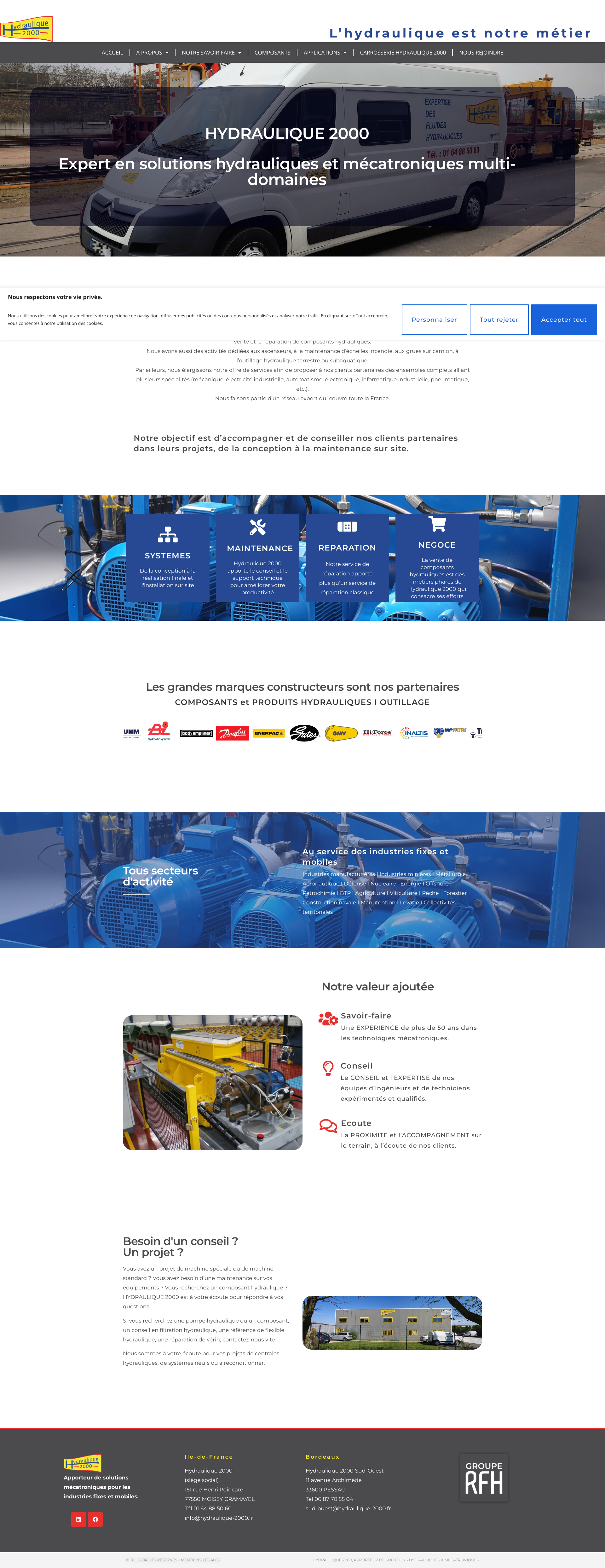 Aperçu du site