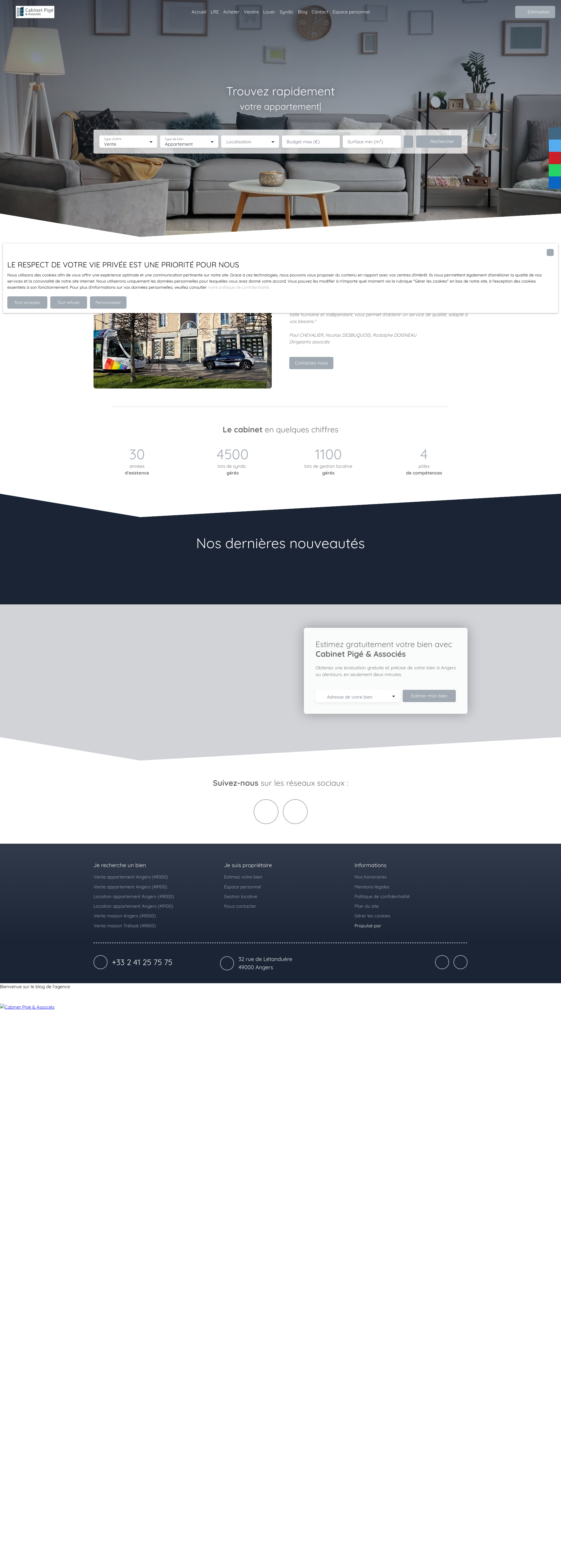 Aperçu du site