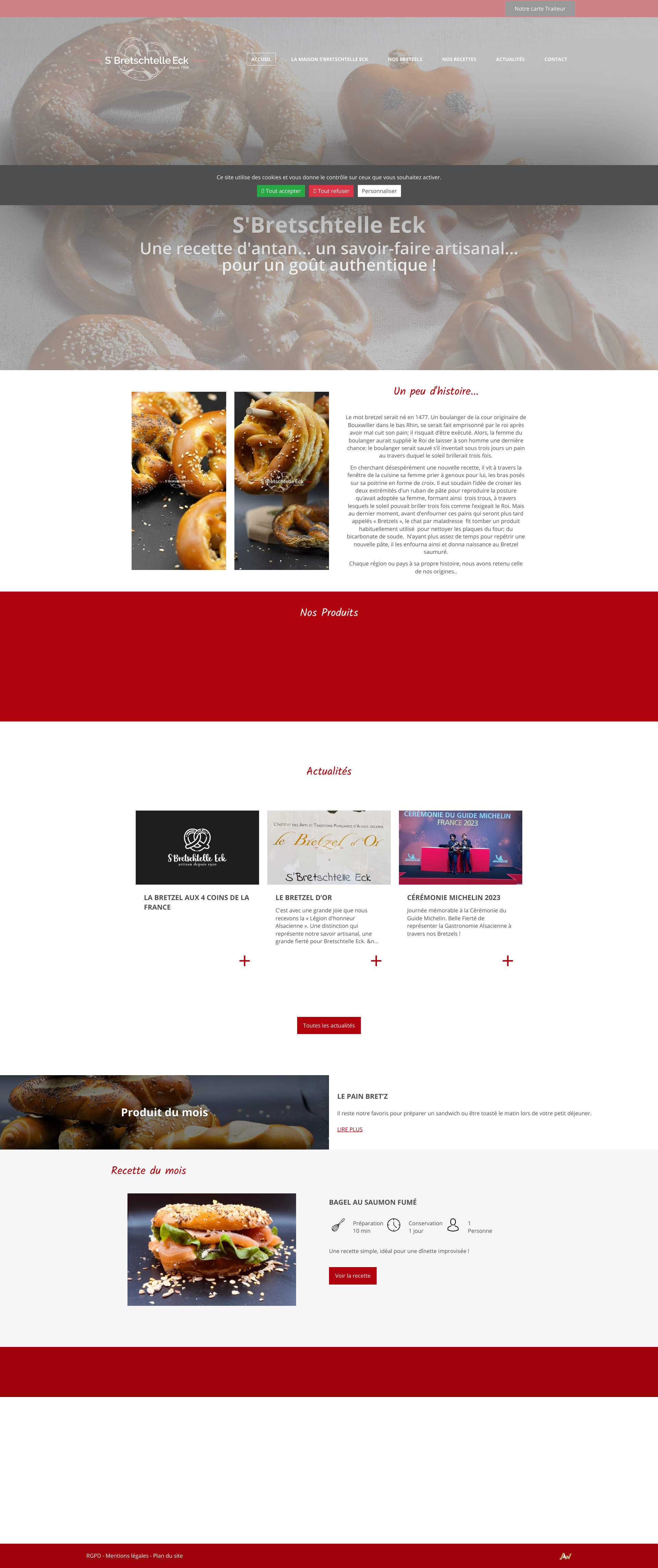 Aperçu du site